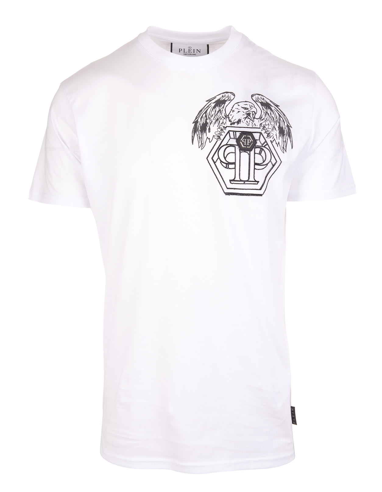 Philipp Plein Unisex White Pp Hexagon T-shirt