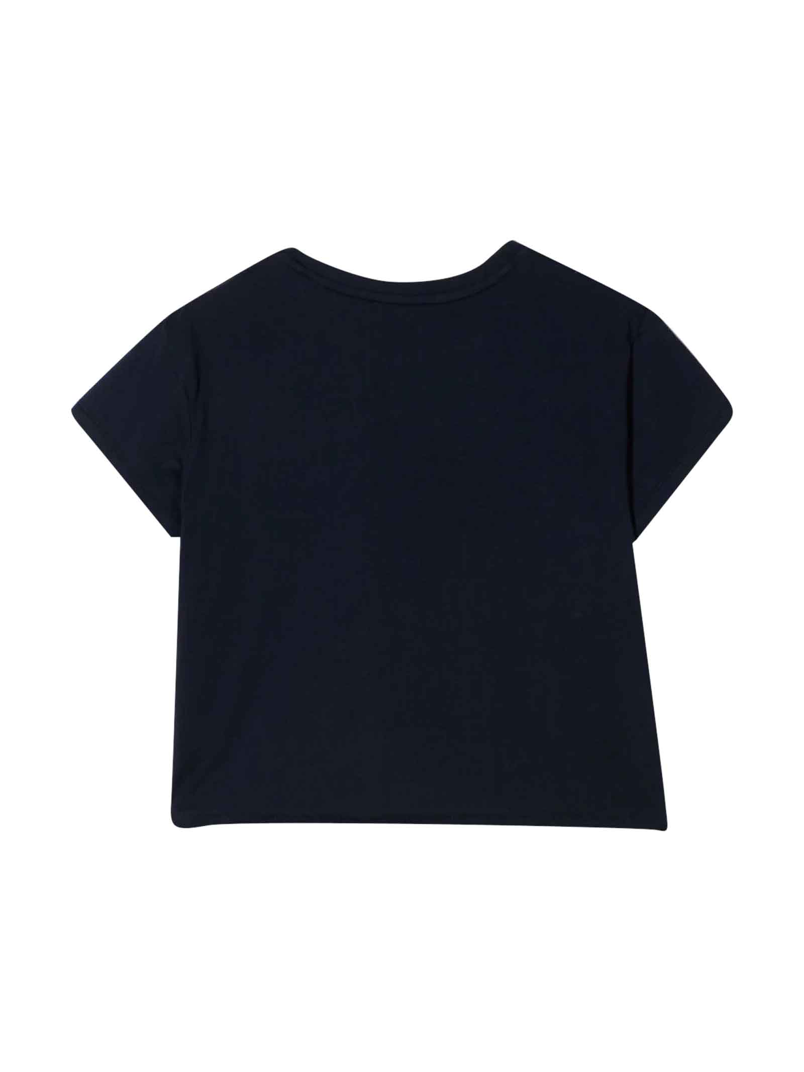 Shop Michael Kors Blue T-shirt Girl In Navy