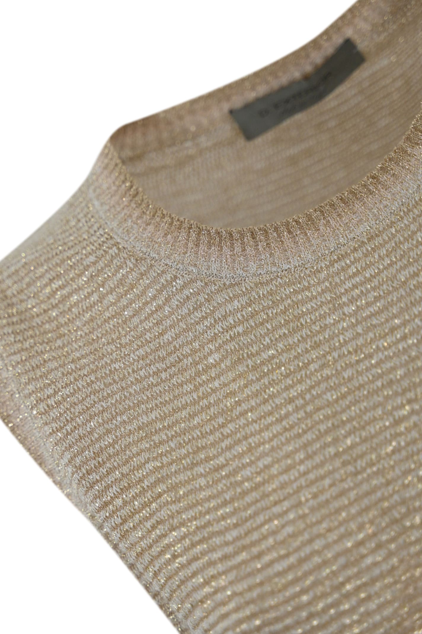 D Exterior Top Degrade In Viscose And Lurex In Brown