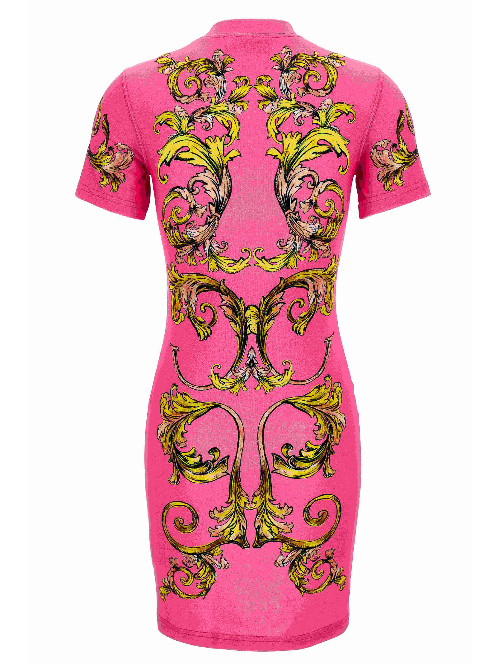 Versace Jeans Couture Outline Barocco T-shirt Mini Dress