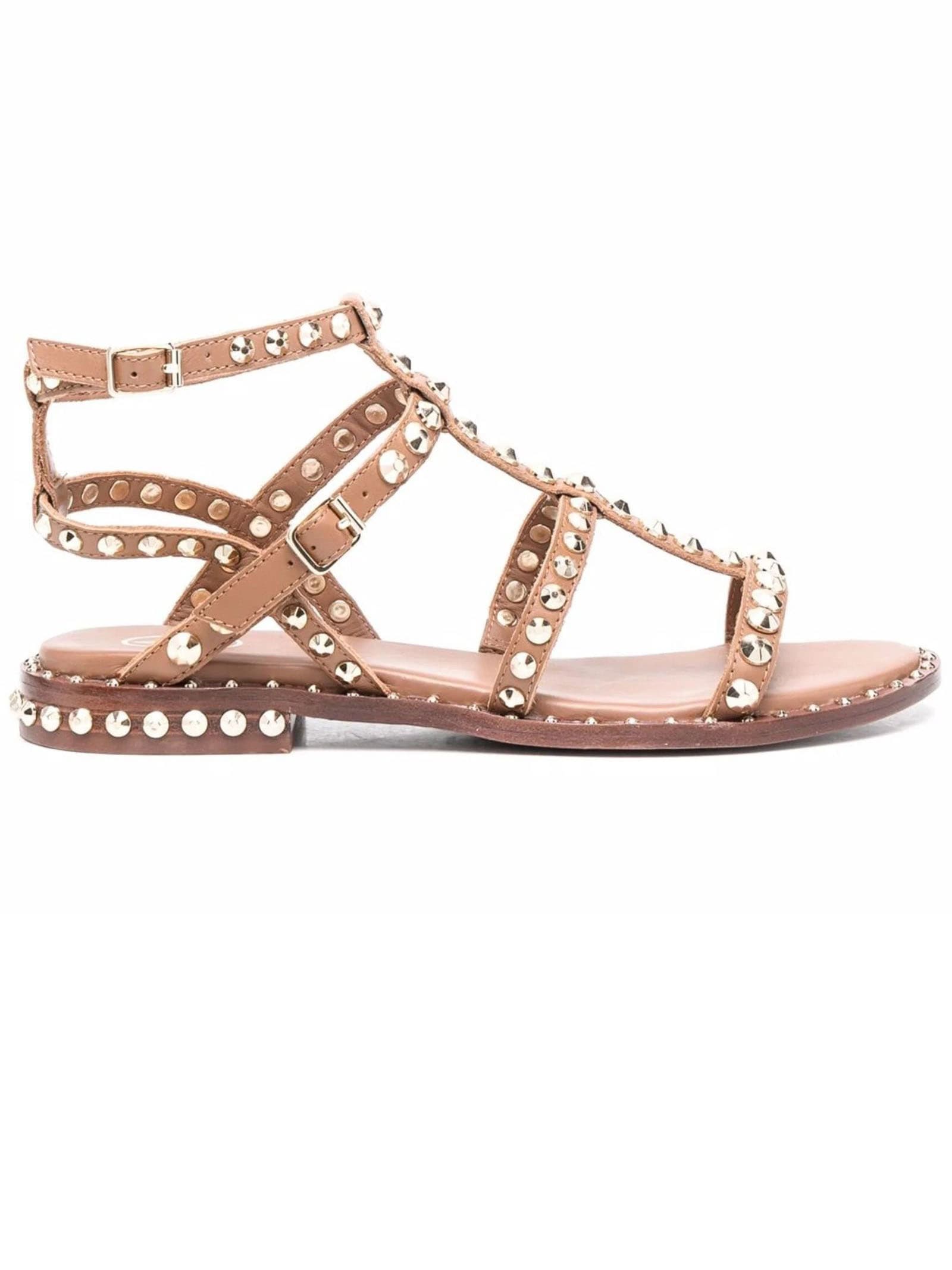 Brown Leather Precious Sandals