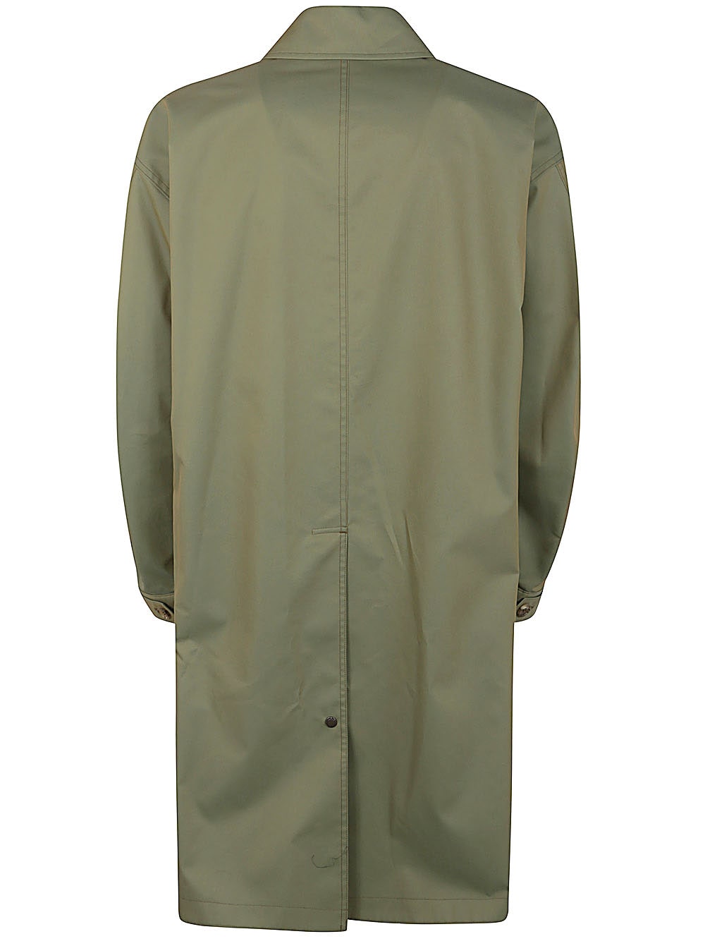 Shop Comme Des Garçons Homme Deux Trench With Yellow Lining In Sax Beige X Yellow