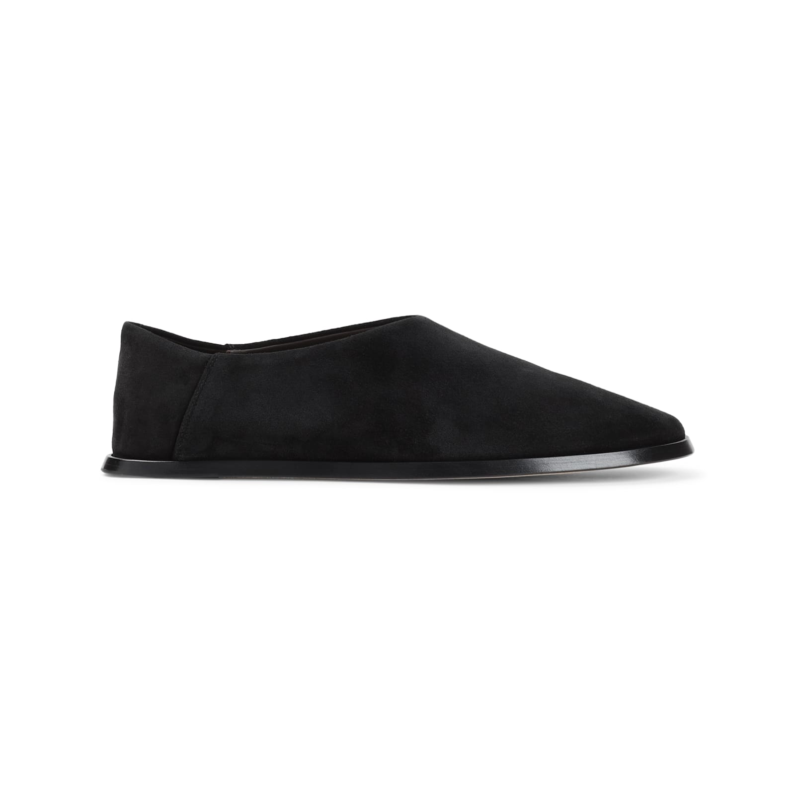 Fear Of God Suede Slip On Flat Sole Loafers In Brown