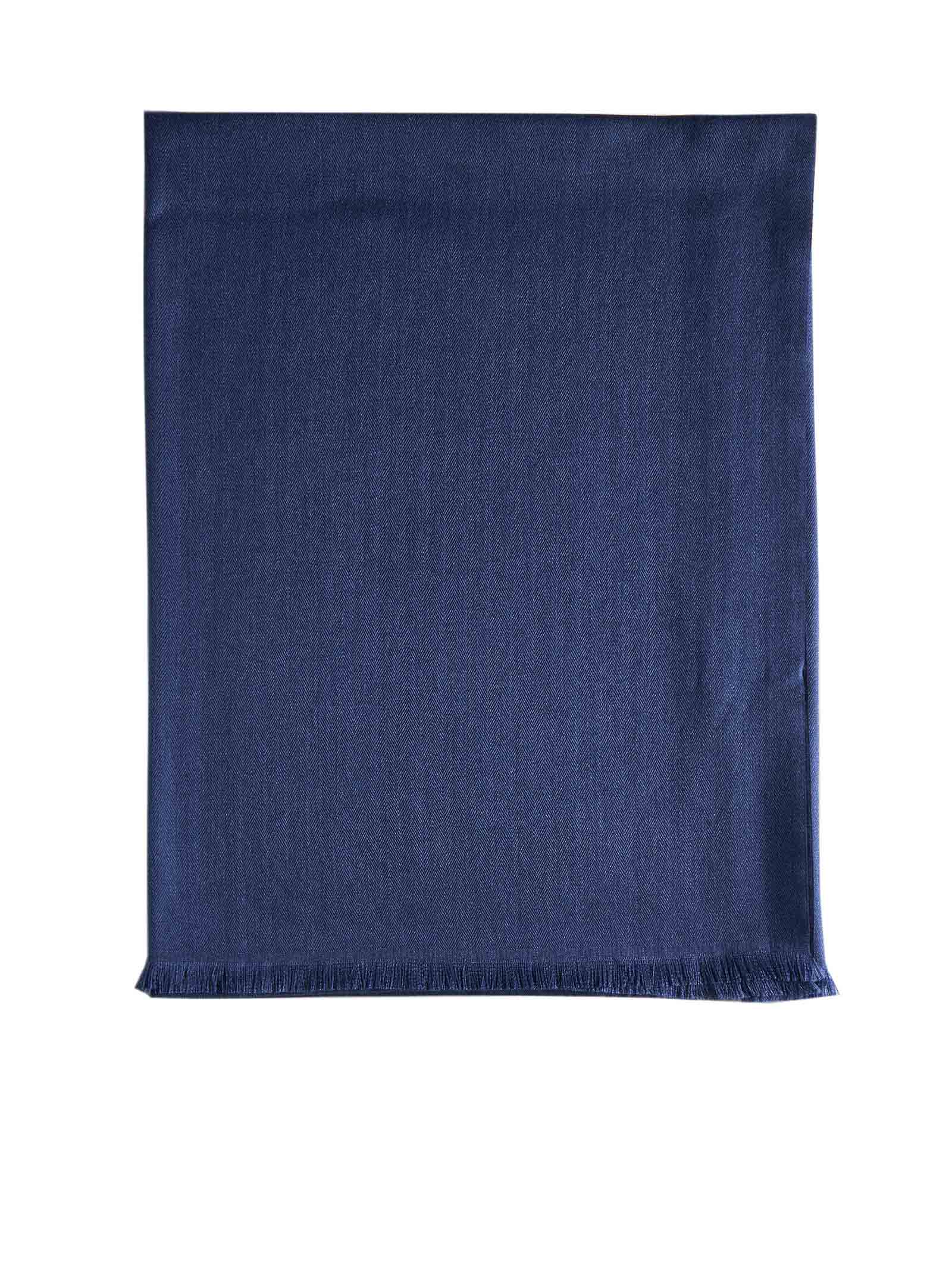 Shop Caruso Scarf In Mid Blue