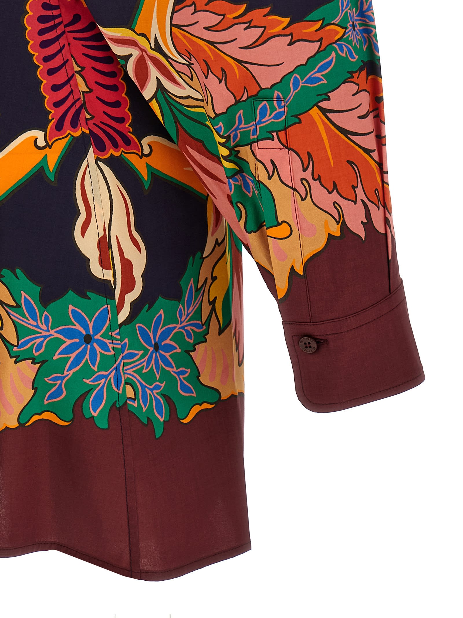 Etro Scarf Shirt In Multicolor