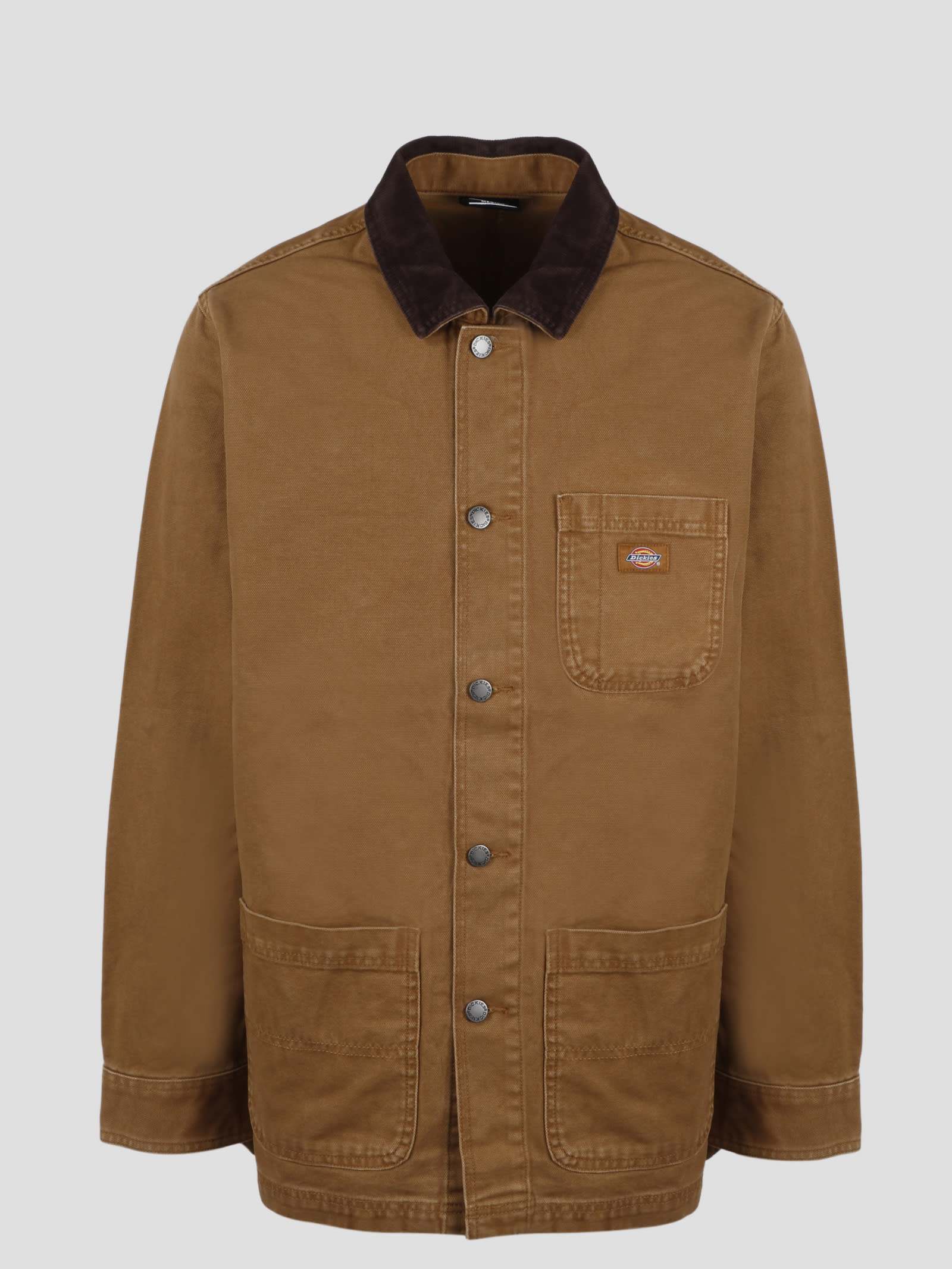 Shop Dickies Chore Jacket In Brown