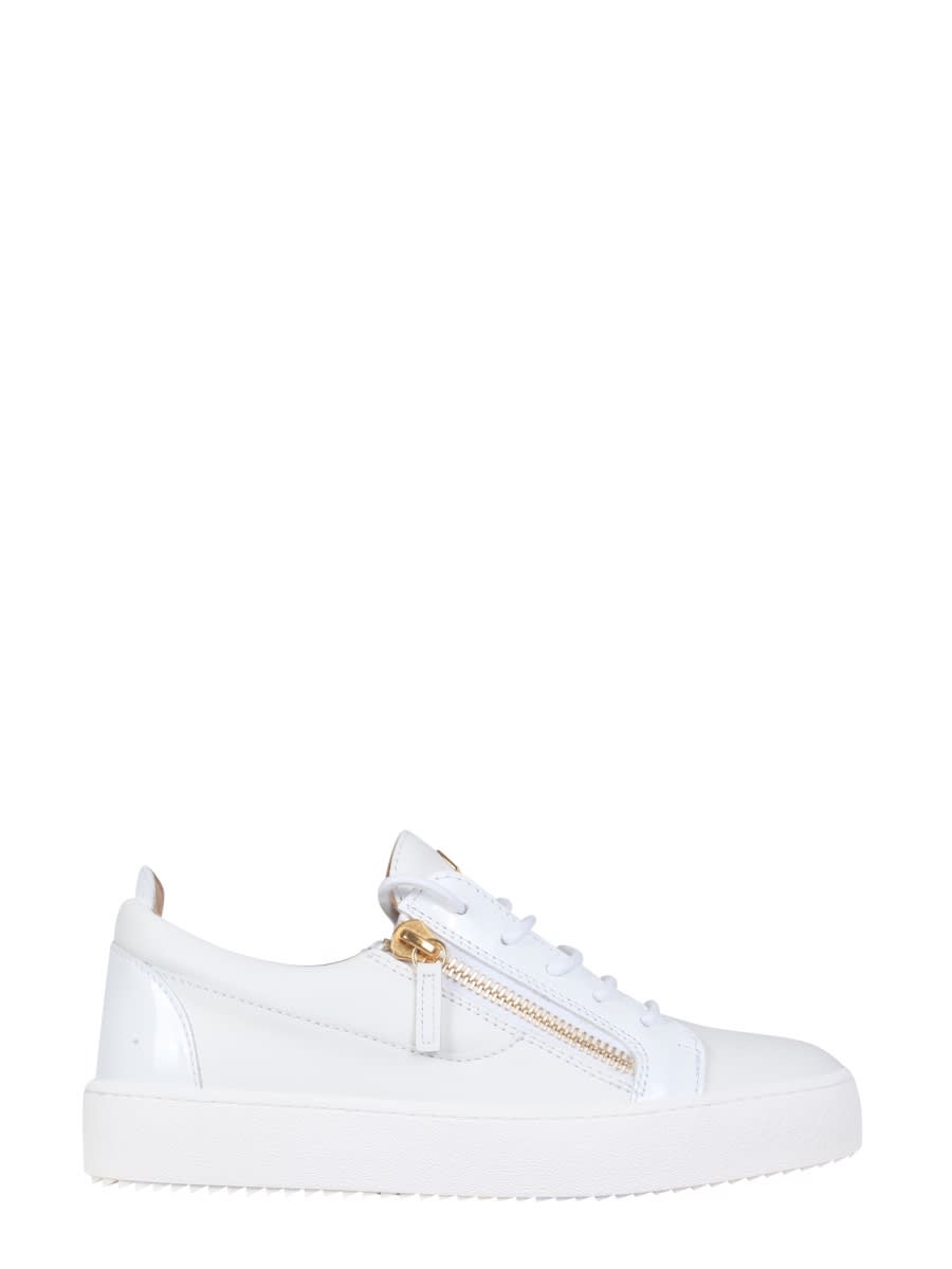 Shop Giuseppe Zanotti Low-top Gail Sneakers In White