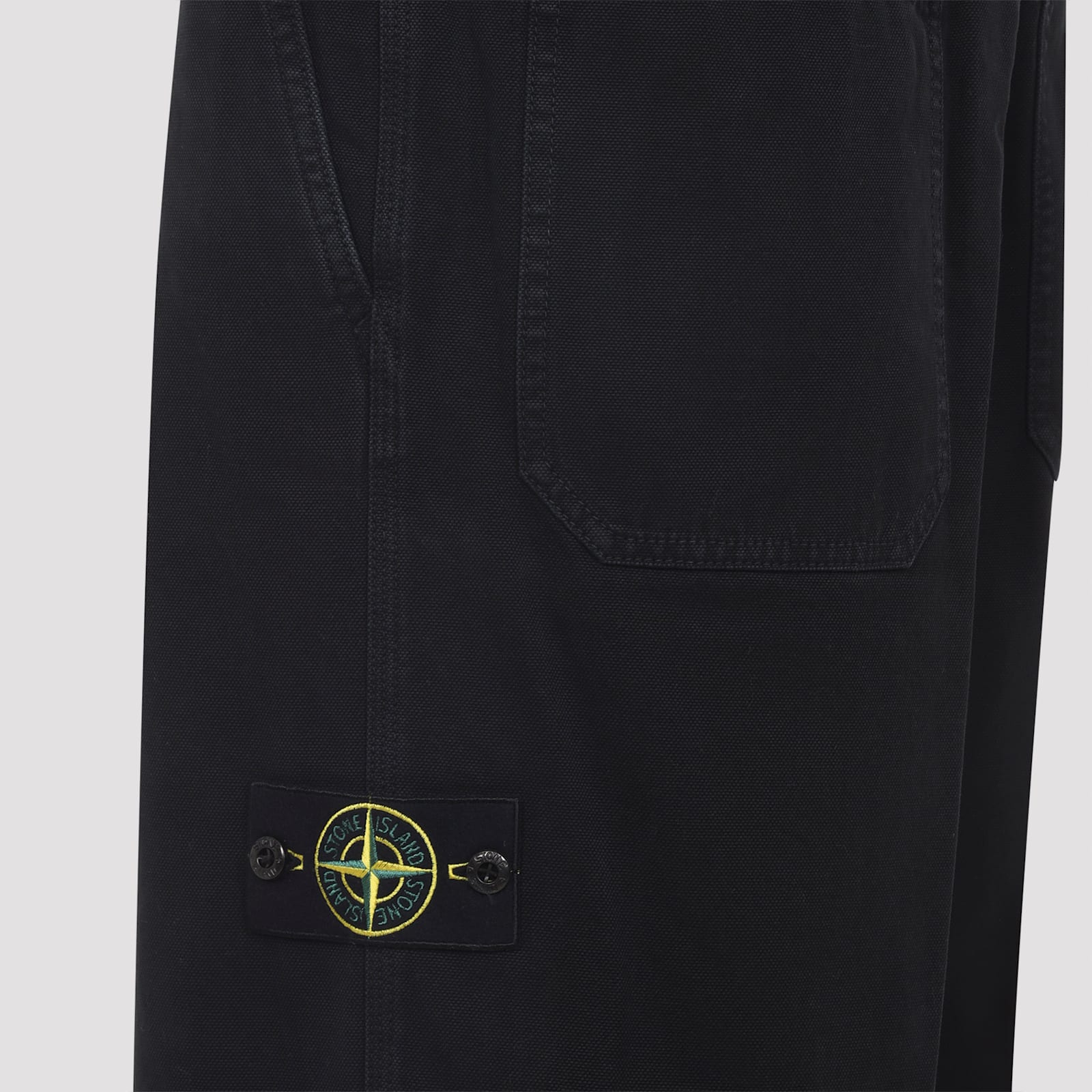 Stone Island Logo-patch Straight-leg Pants In Animal Print