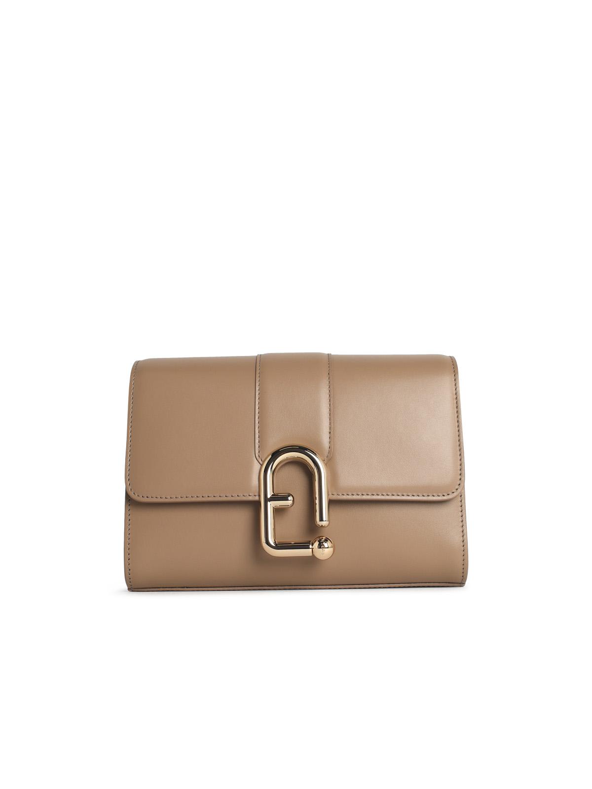 Furla Small Urban S Leather Crossbody Bag In Brown