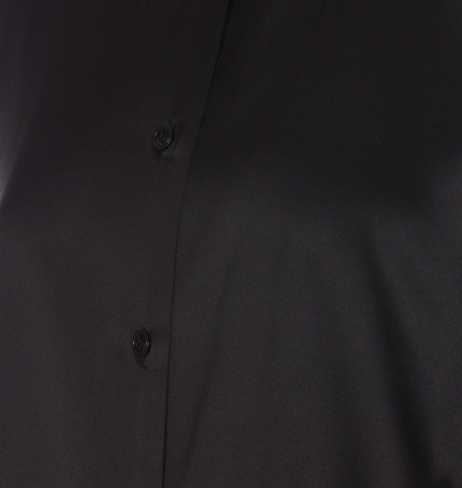 Tom Ford Stretch Silk Satin Relaxed Fit Shirt Clothing In Black