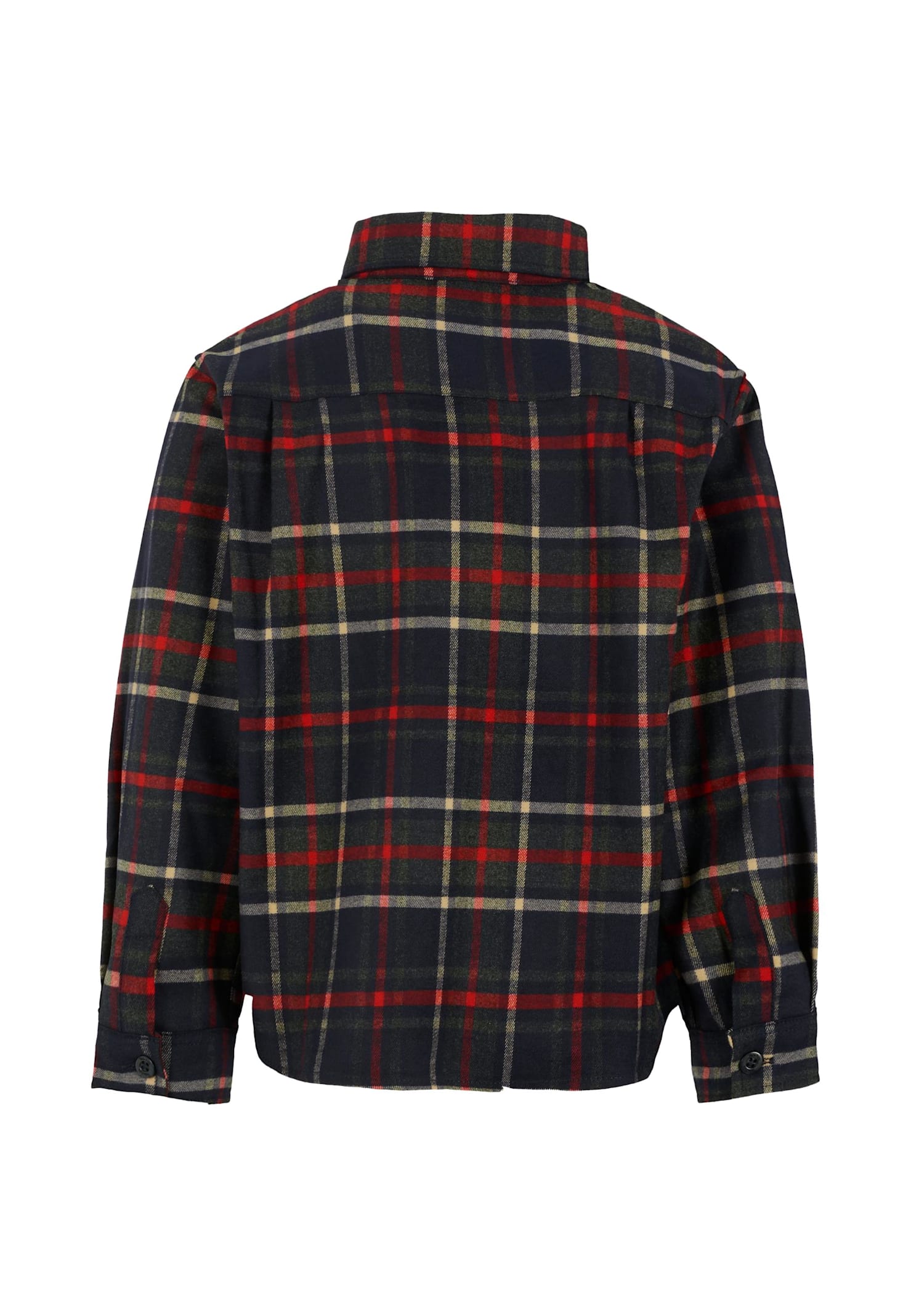 Patachou Blue Shirt For Boy With Patch In Multi