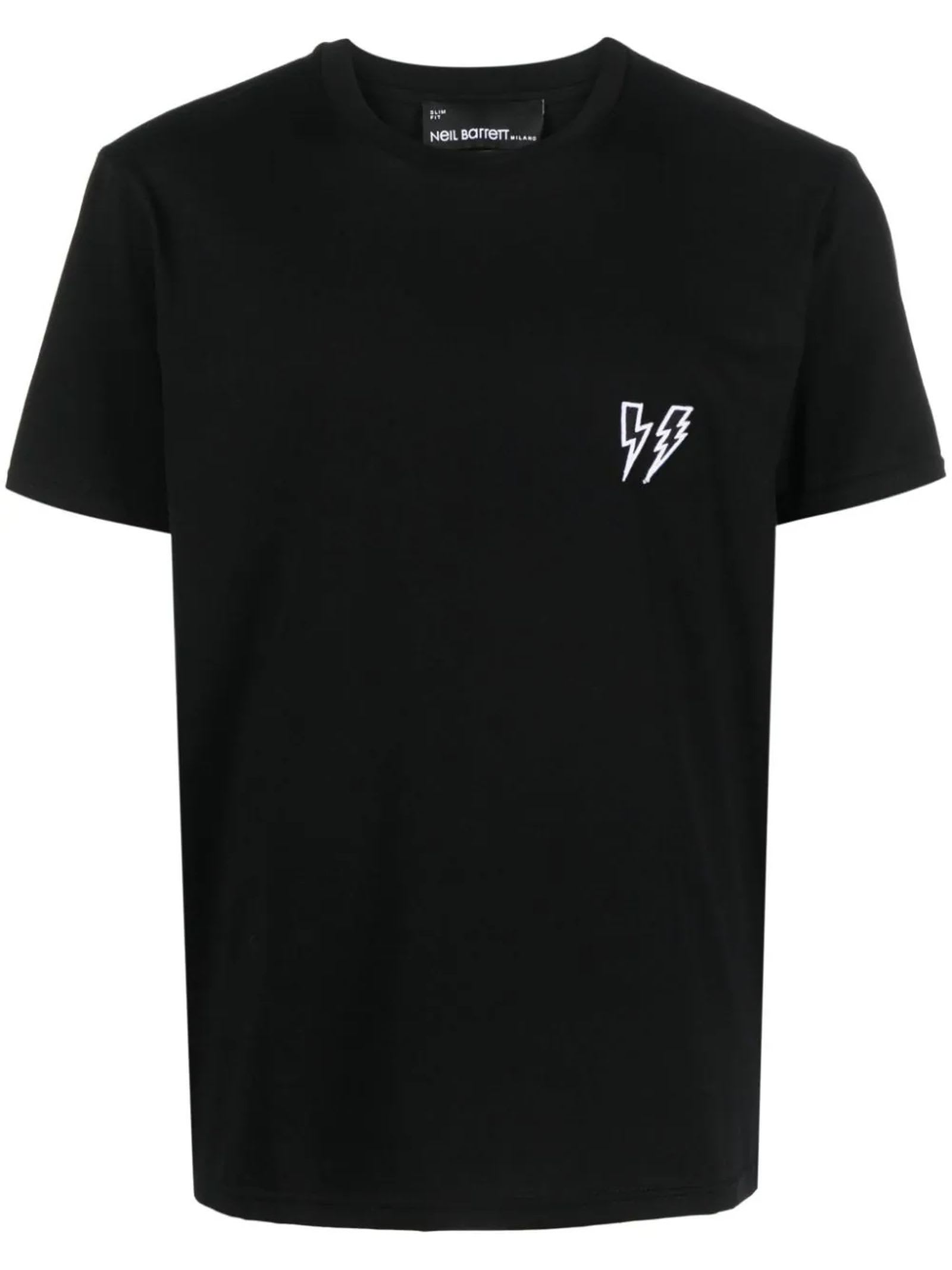 Shop Neil Barrett T-shirts And Polos Black