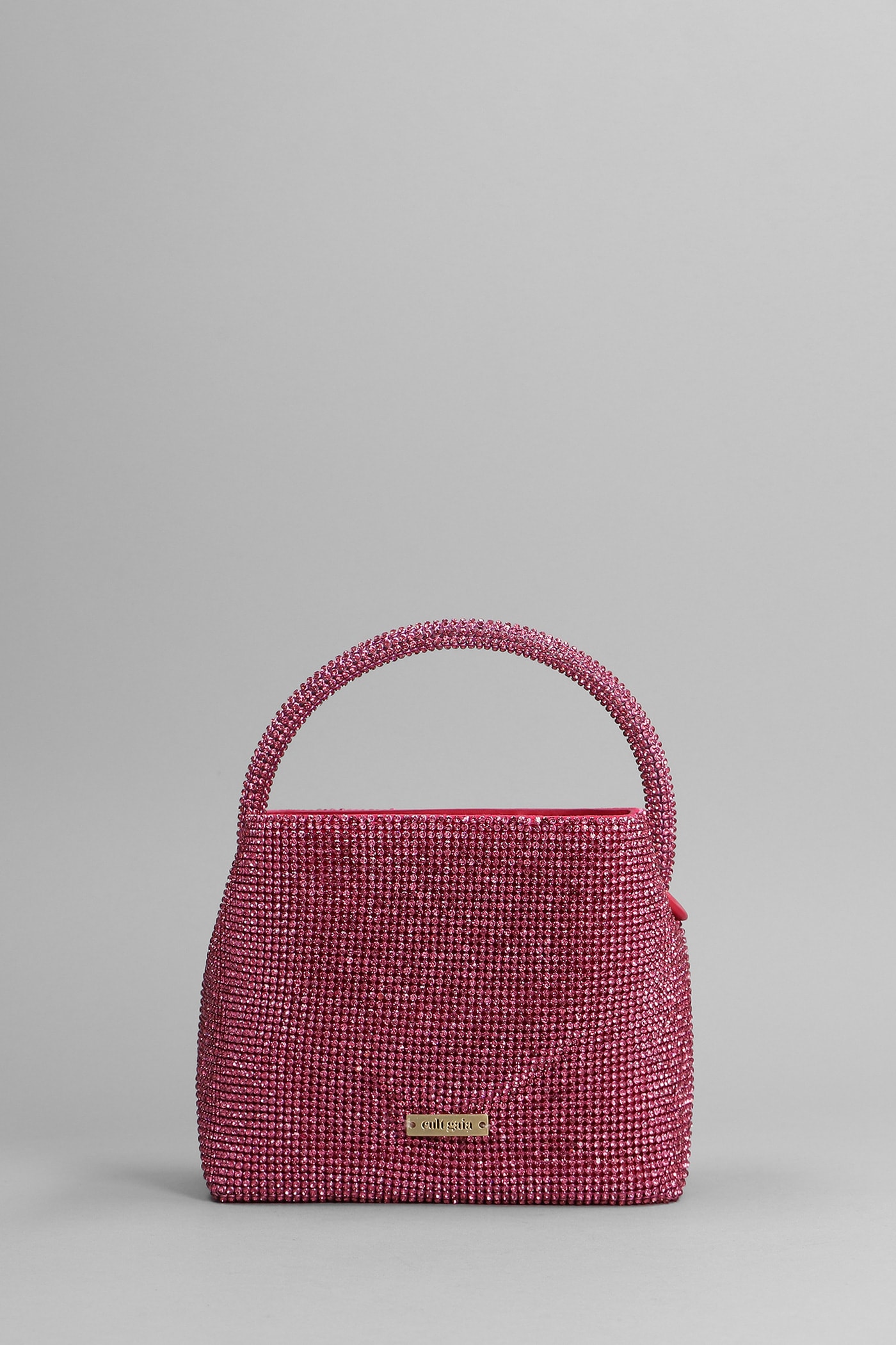 Cult Gaia Solene Mini Hand Bag In Rose-pink Synthetic Fibers
