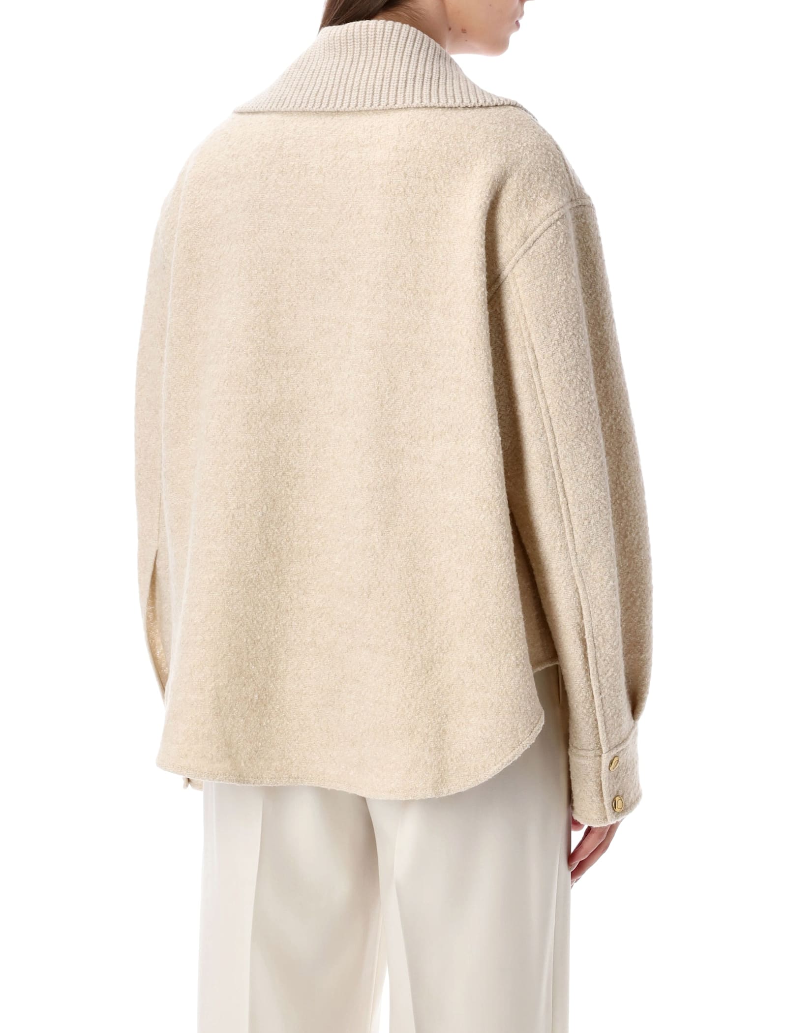 Moncler Jacke Aus Einem Wollgemisch In Neutral