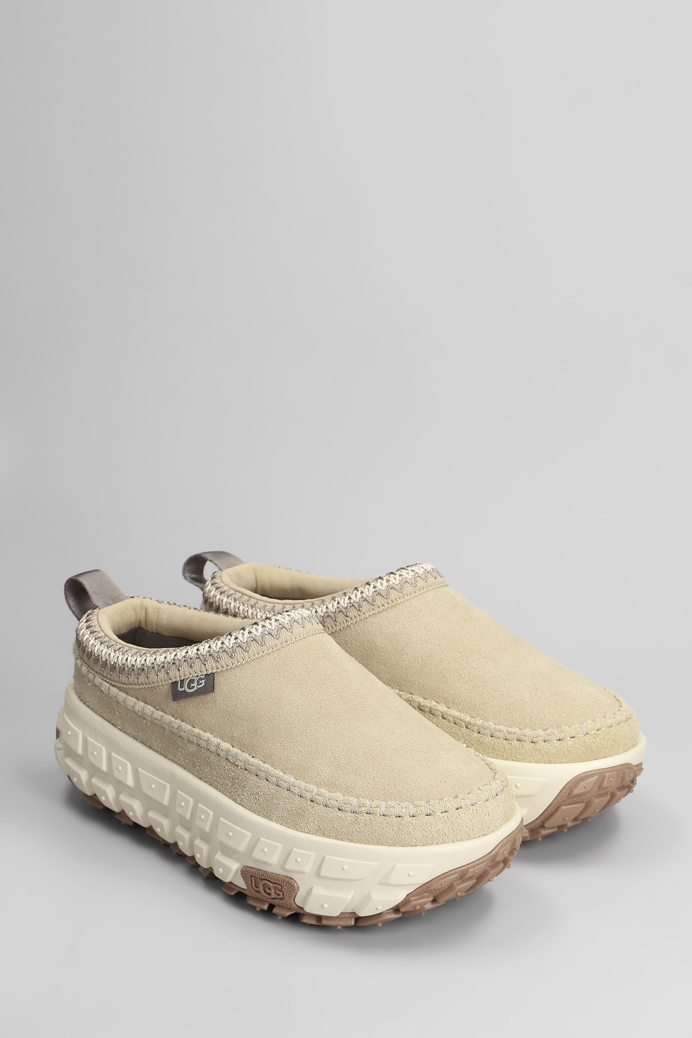 Ugg Venture Daze Sneakers In Beige Suede