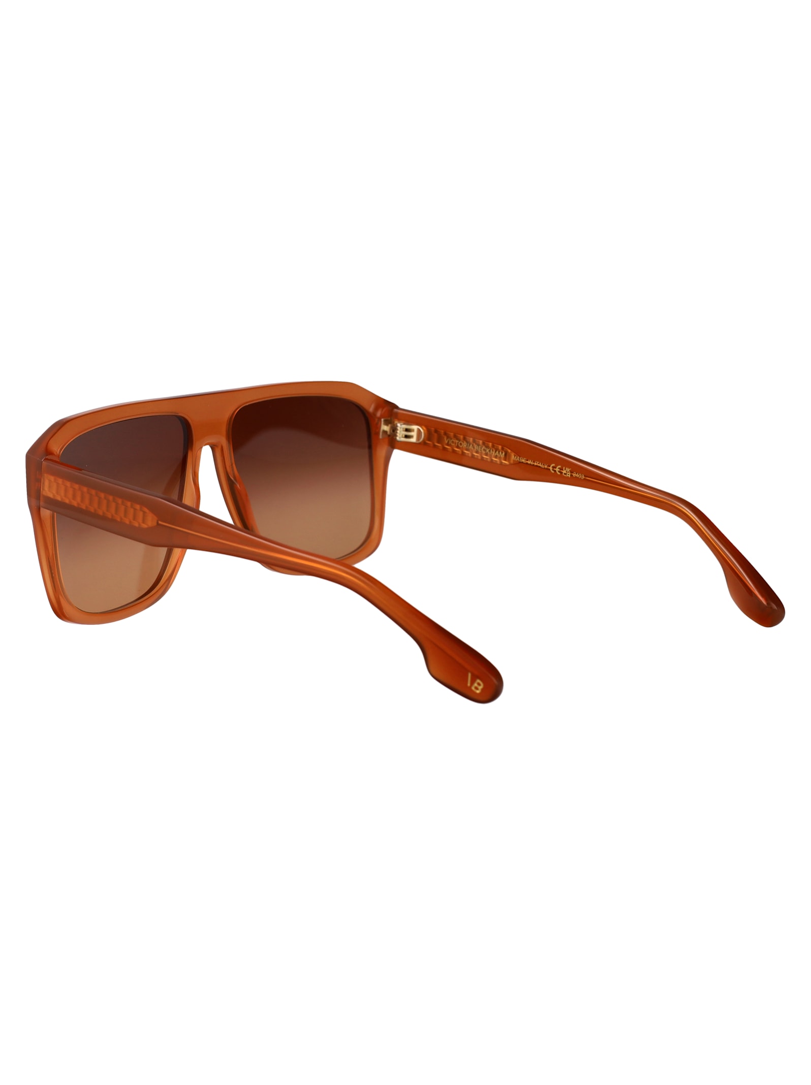 Victoria Beckham Vb671s Sunglasses In Brown
