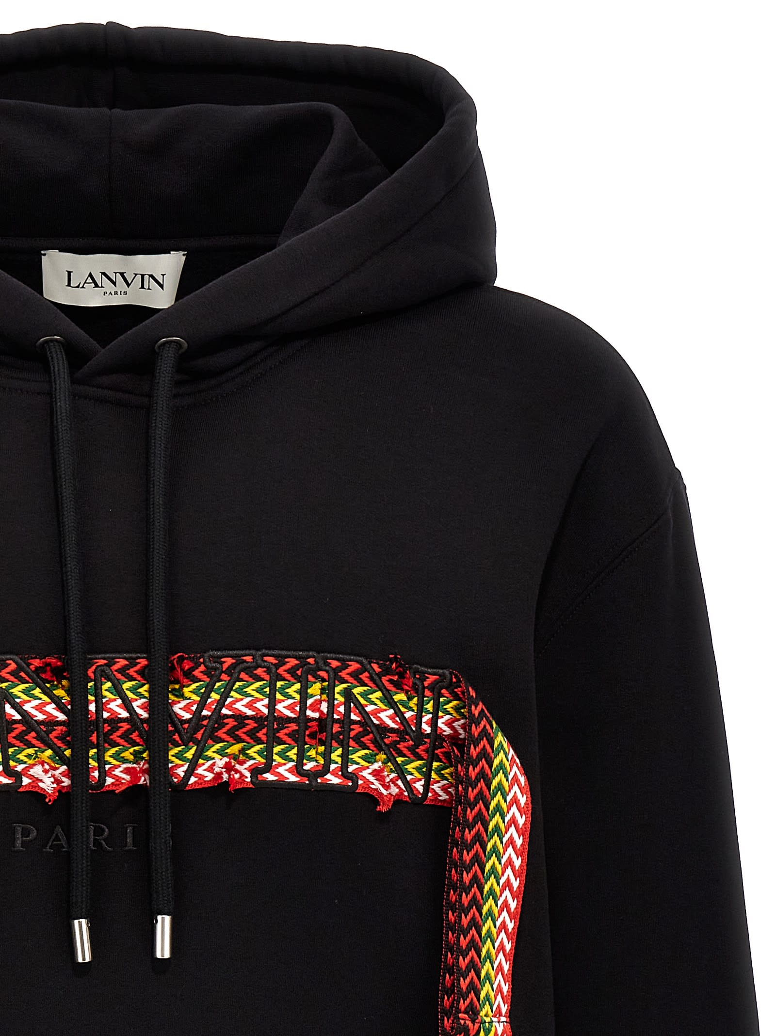 Shop Lanvin Curblace Hoodie In Black