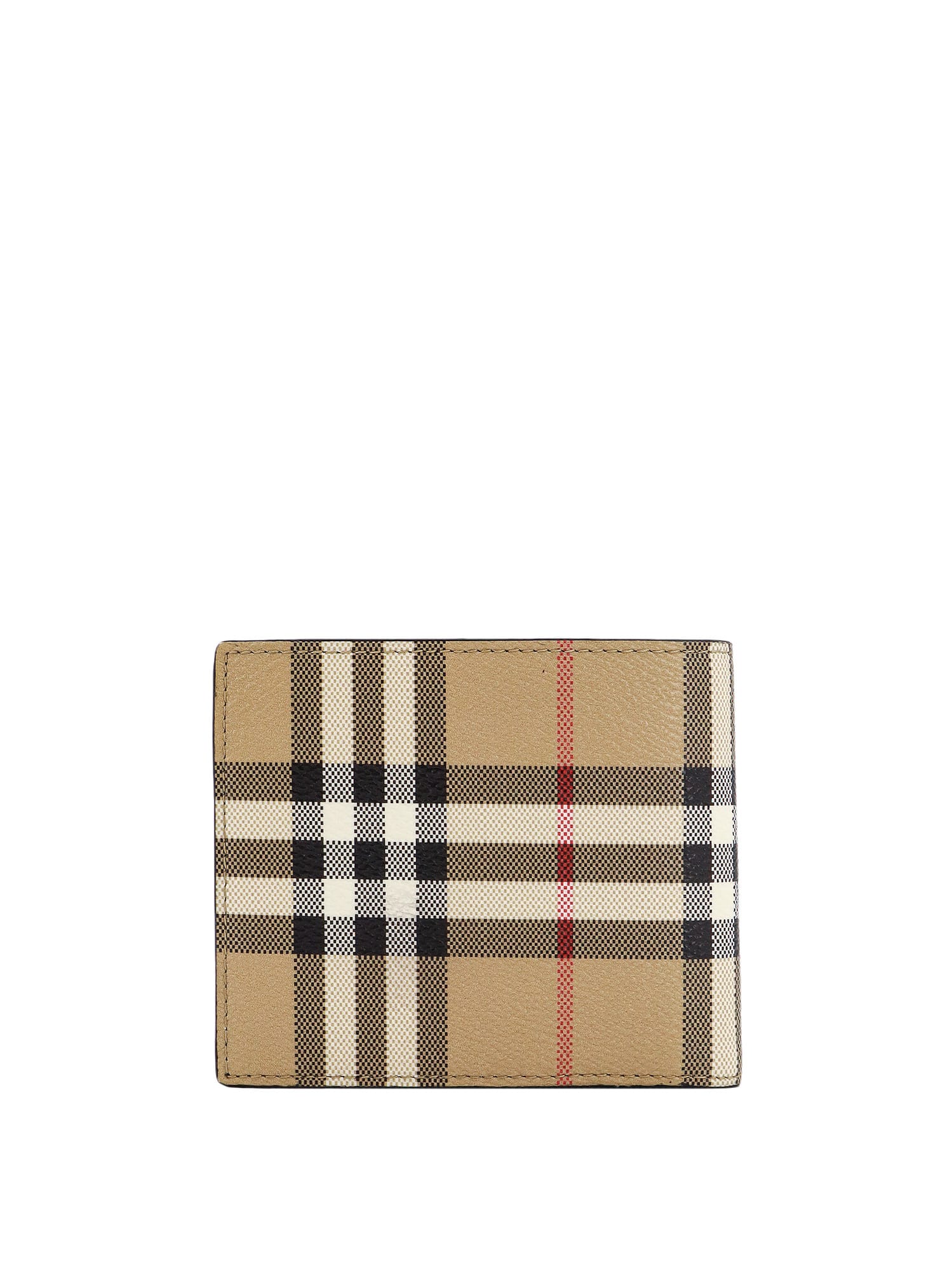 Shop Burberry Wallet In Archive Beige