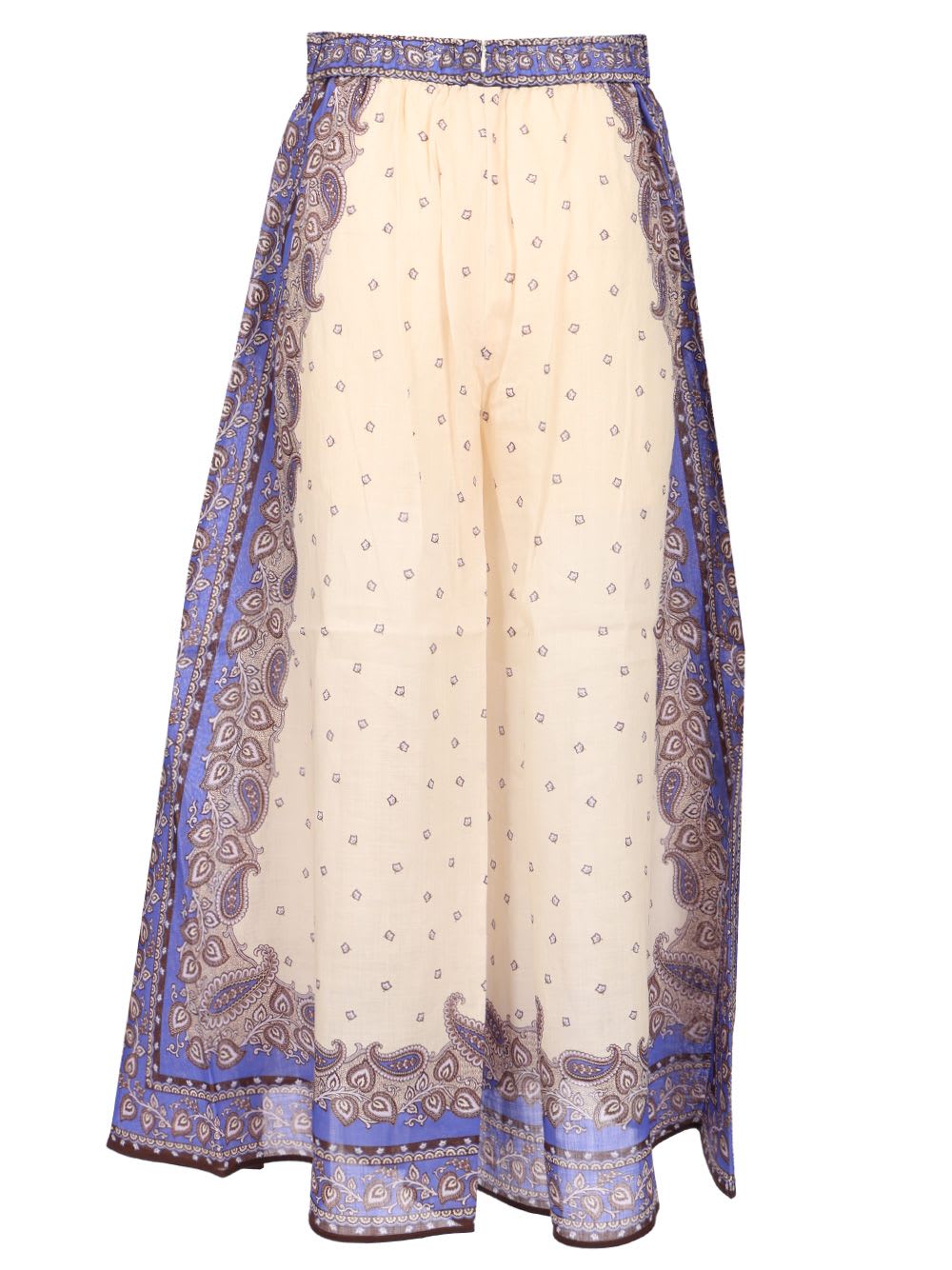 Shop Zimmermann Maxine Pants In Neutrals/blue