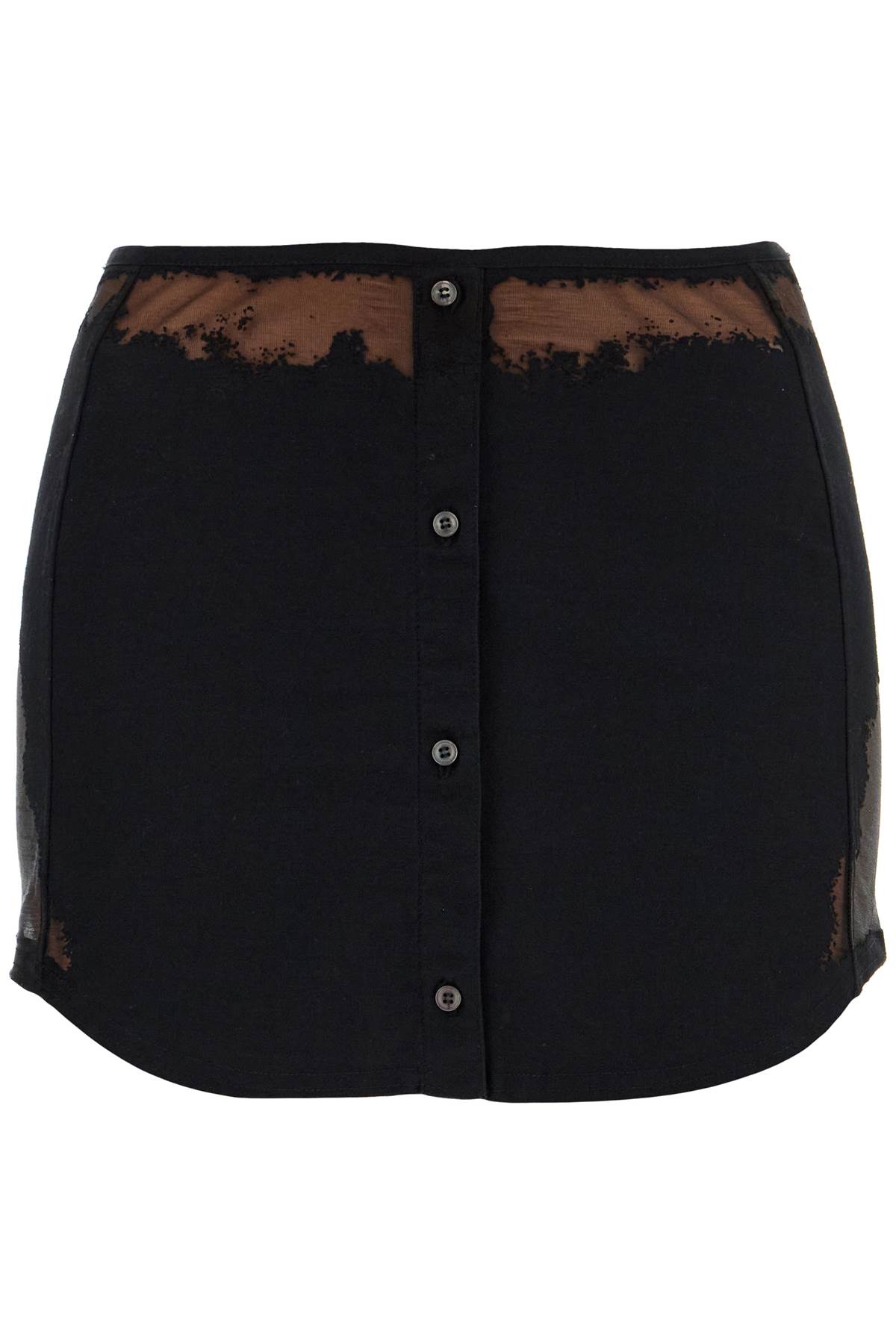 Shop Diesel Mini Skirt O-mal In Deep/black (black)