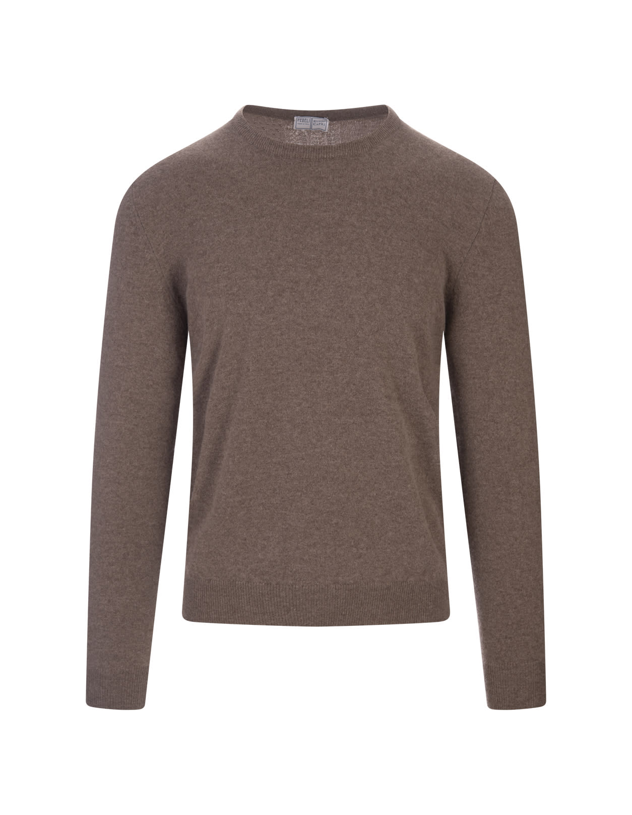 Shop Fedeli Brown Baby Cashmere Sweater