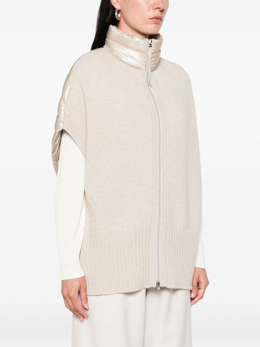 Herno Beige Down Jacket In White