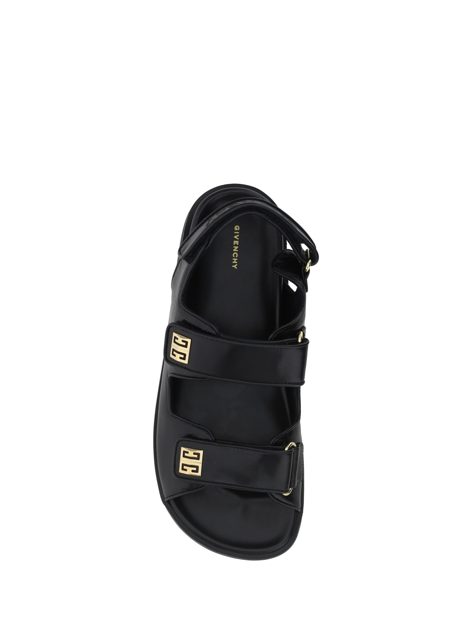 Shop Givenchy Strap Sandals In Black