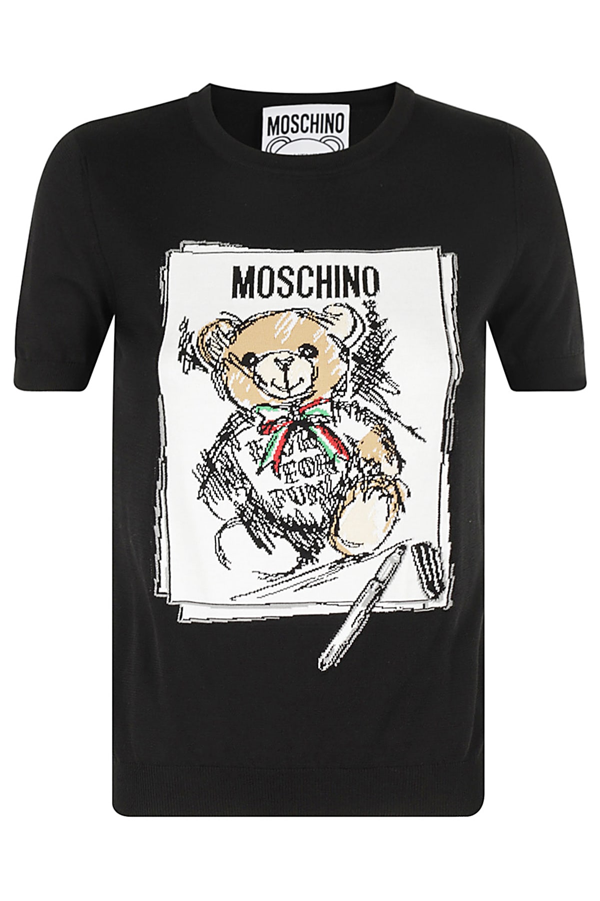 Shop Moschino Maglia In Nero