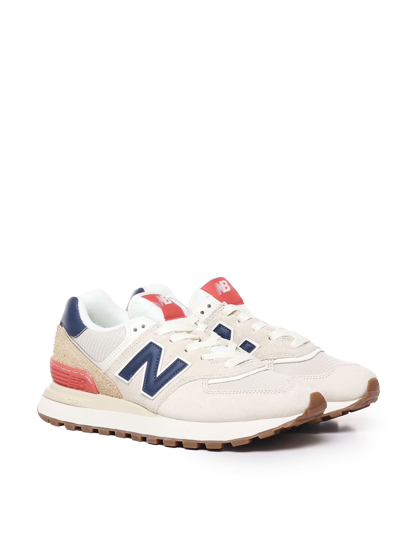 Shop New Balance Sneakers Lifestyle U574 In Grey-tan-red