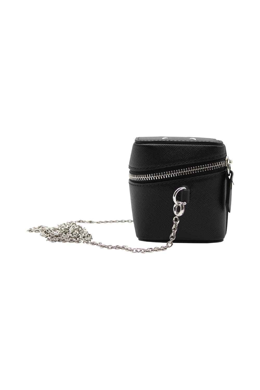 Maison Margiela Little Box Shaped Bag In Black