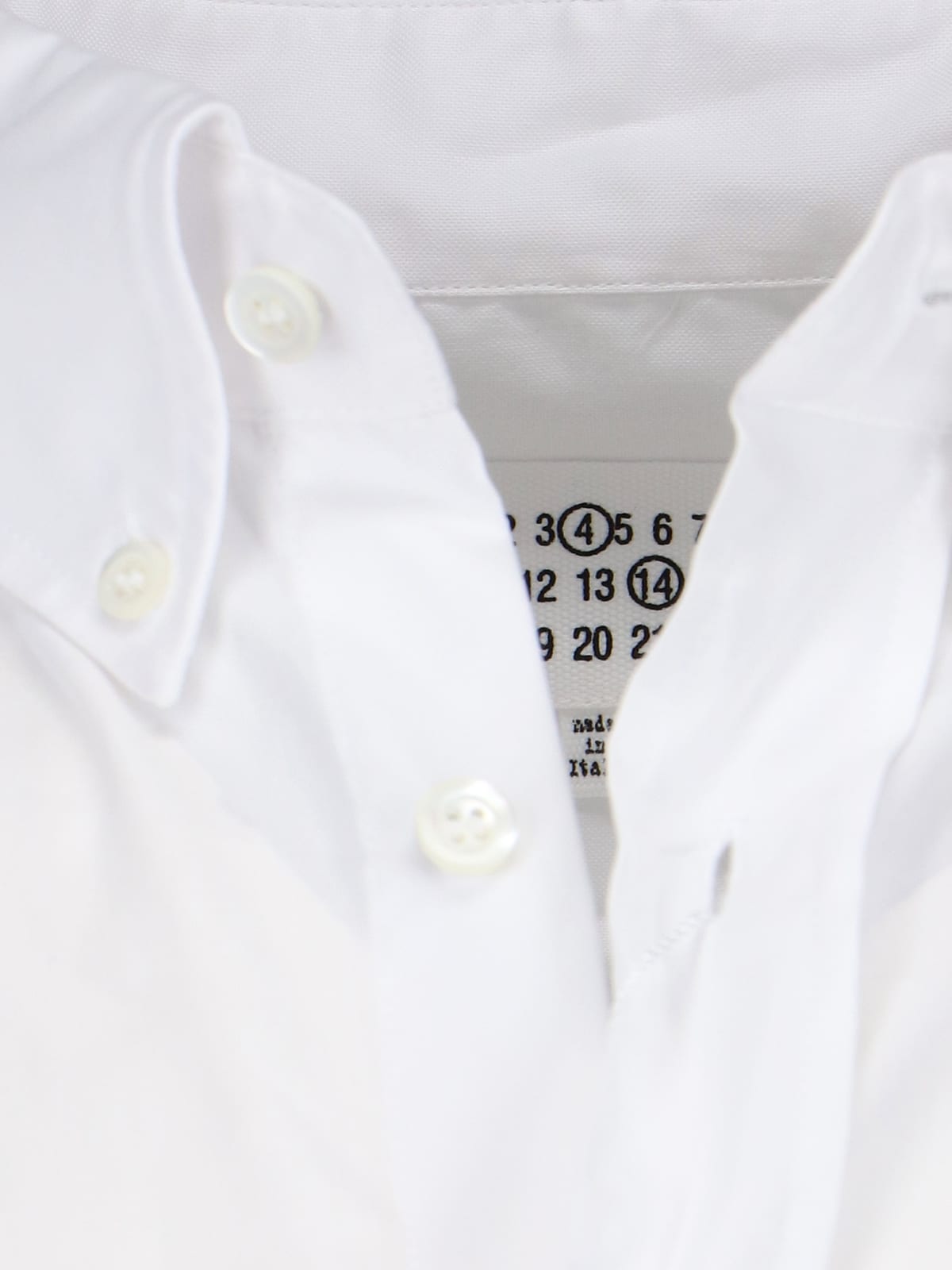 Shop Maison Margiela Oxford Shirt In White