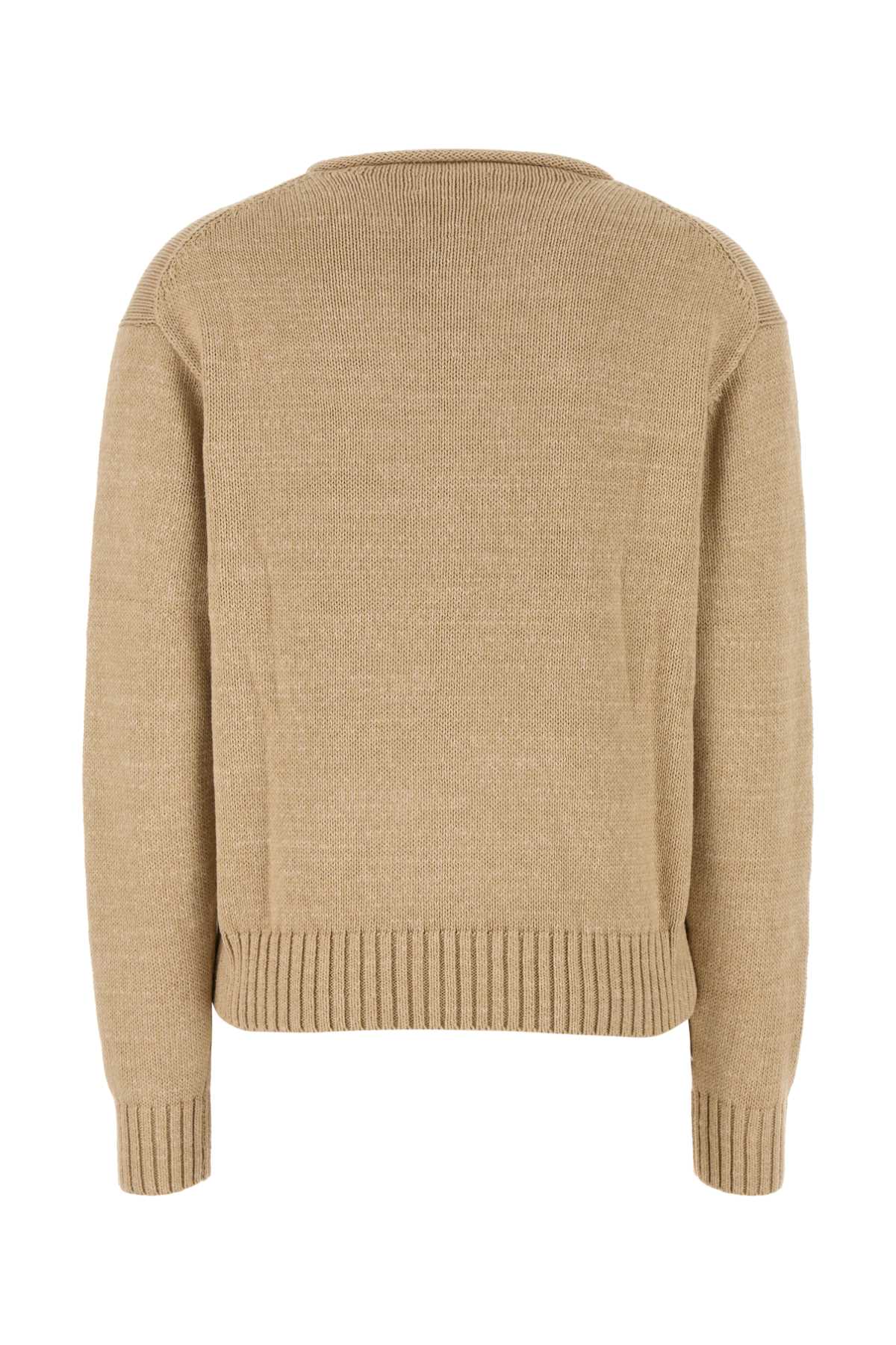 Shop Ralph Lauren Cappuccino Cotton Sweater