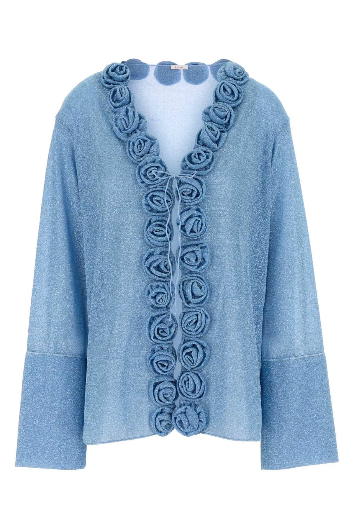 Light-blue Nylon Blouse