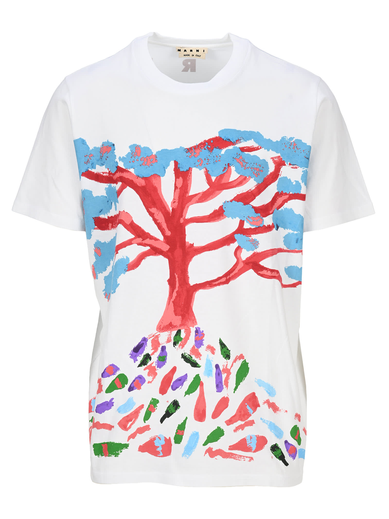 MARNI TREE PRINT T-SHIRT,11218256