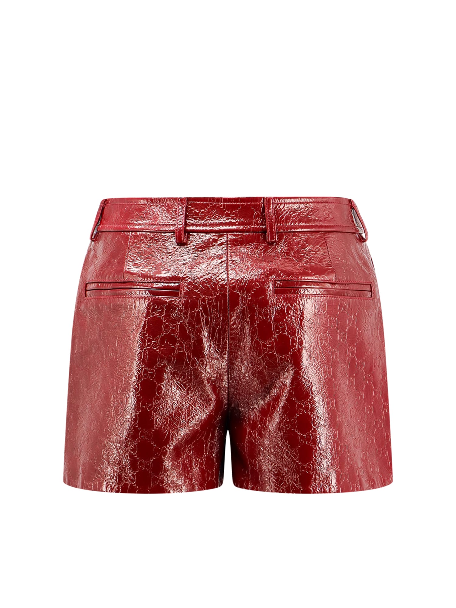 Shop Gucci Shorts In Red