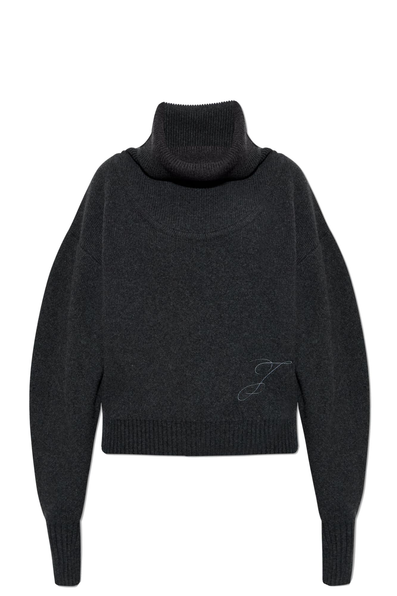 Jacquemus Wool Turtleneck Pallone In Gray
