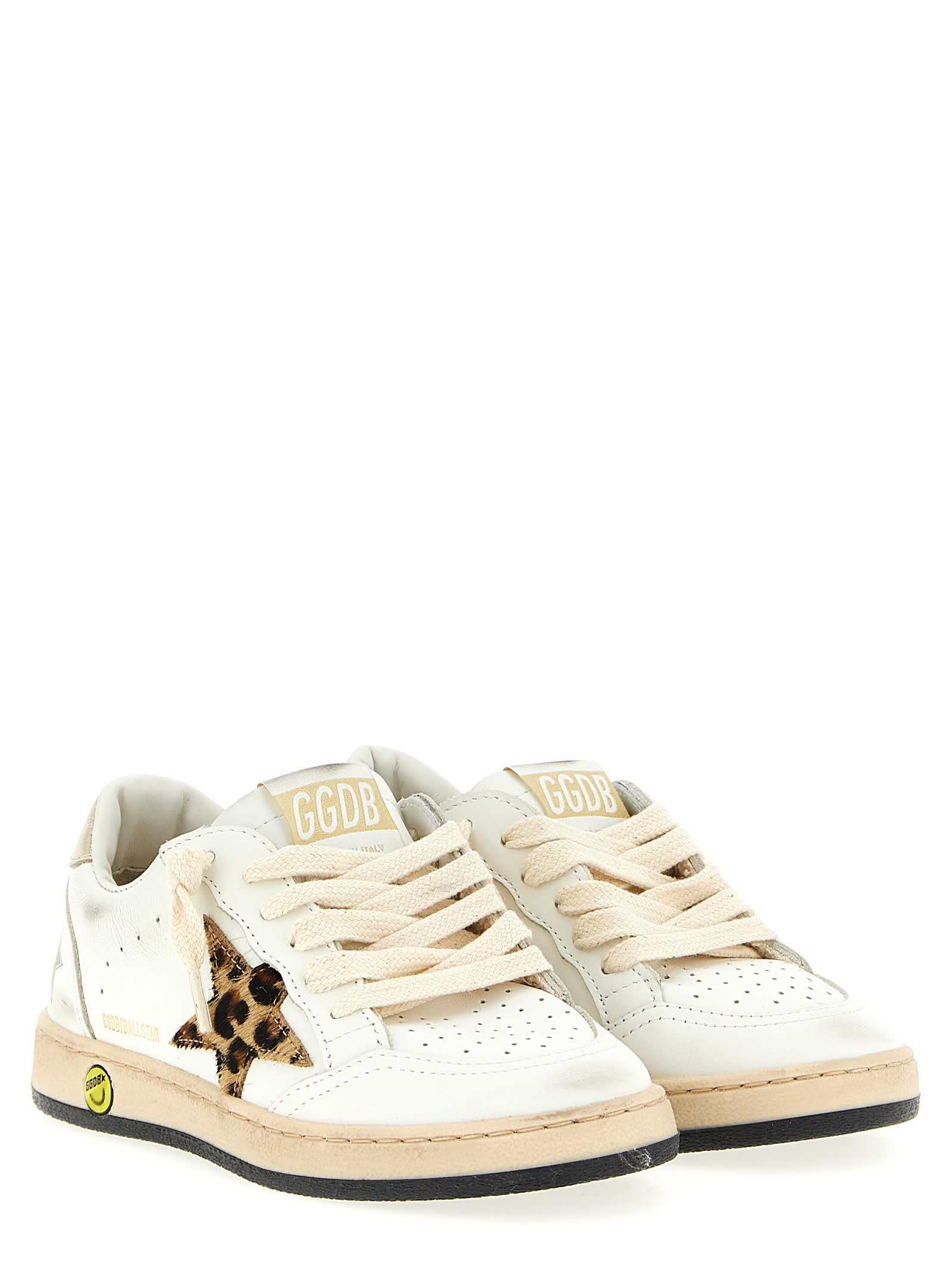 Golden Goose Kids' Ball Star Sneakers In Multi