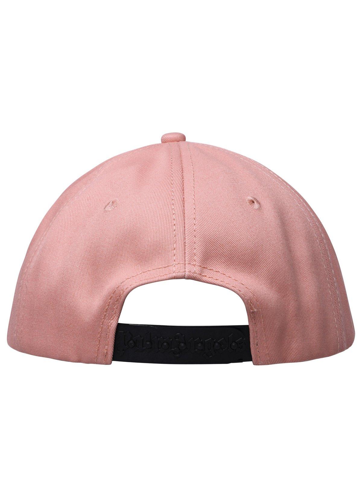 Shop Palm Angels Logo Embroidered Baseball Cap In Pink