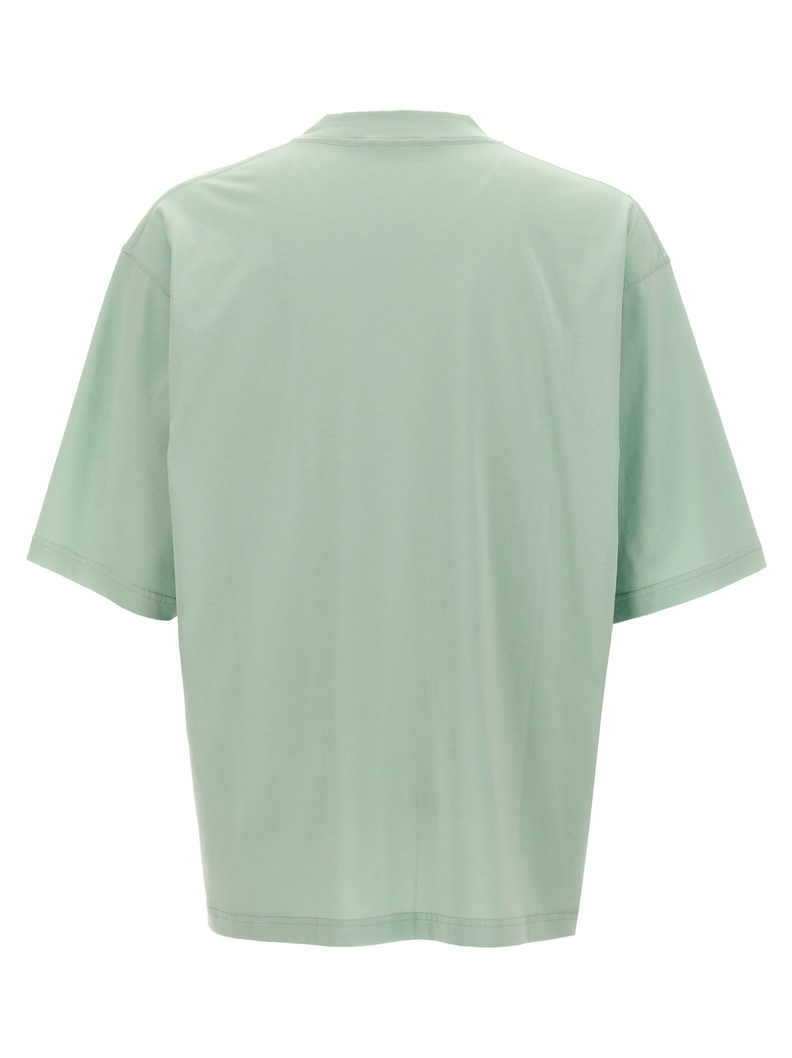 Shop Marni Logo Print T-shirt In Light Blue