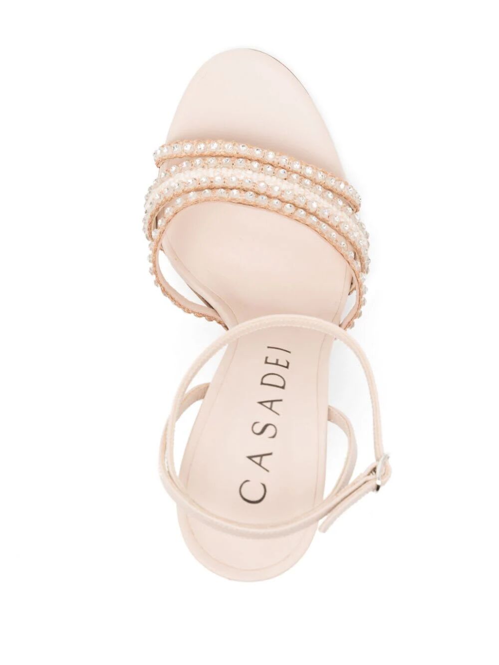 Shop Casadei Elegant Sandal In Pink Beach
