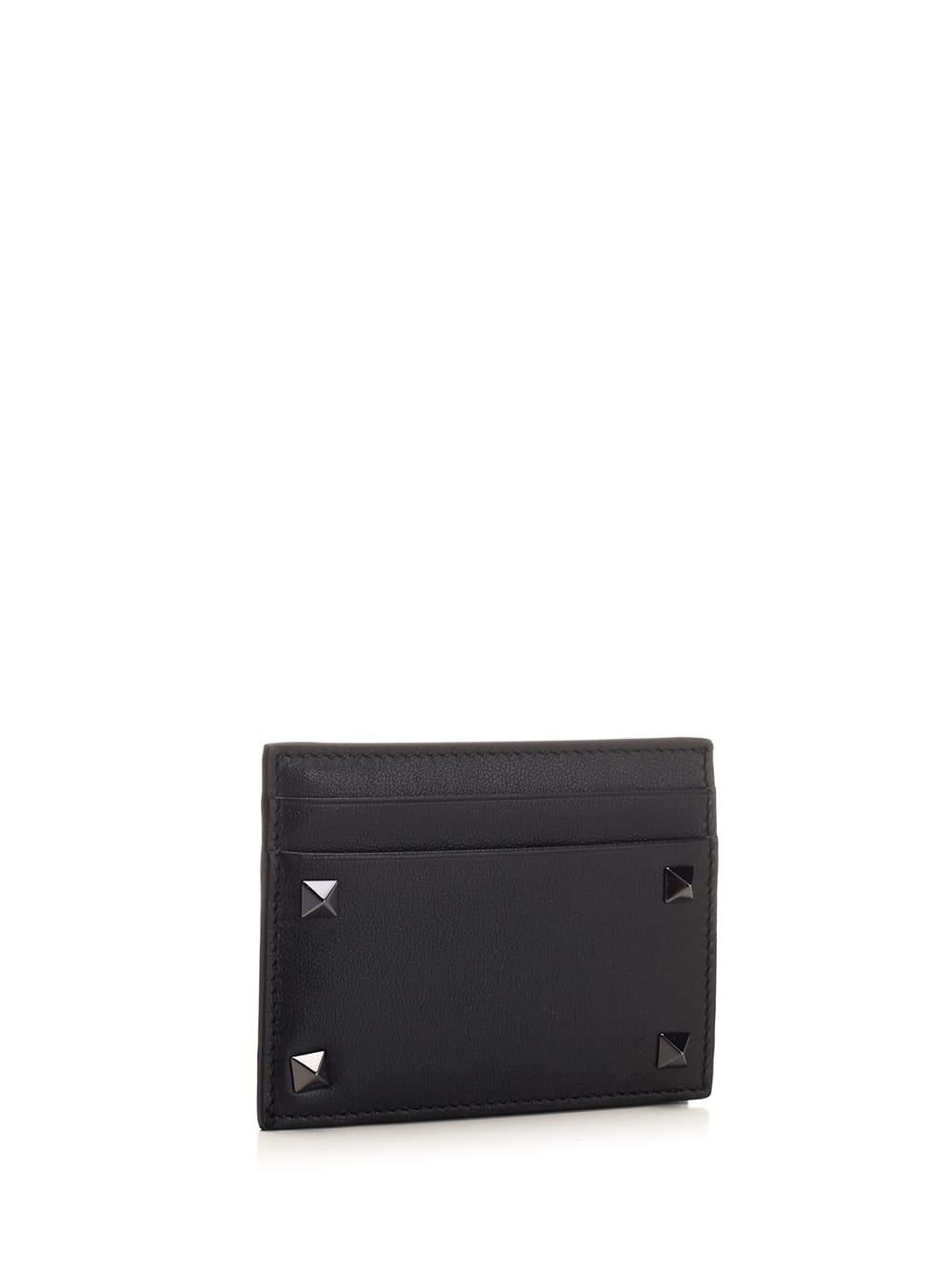 Valentino Rockstud Card Men's Holder In Black