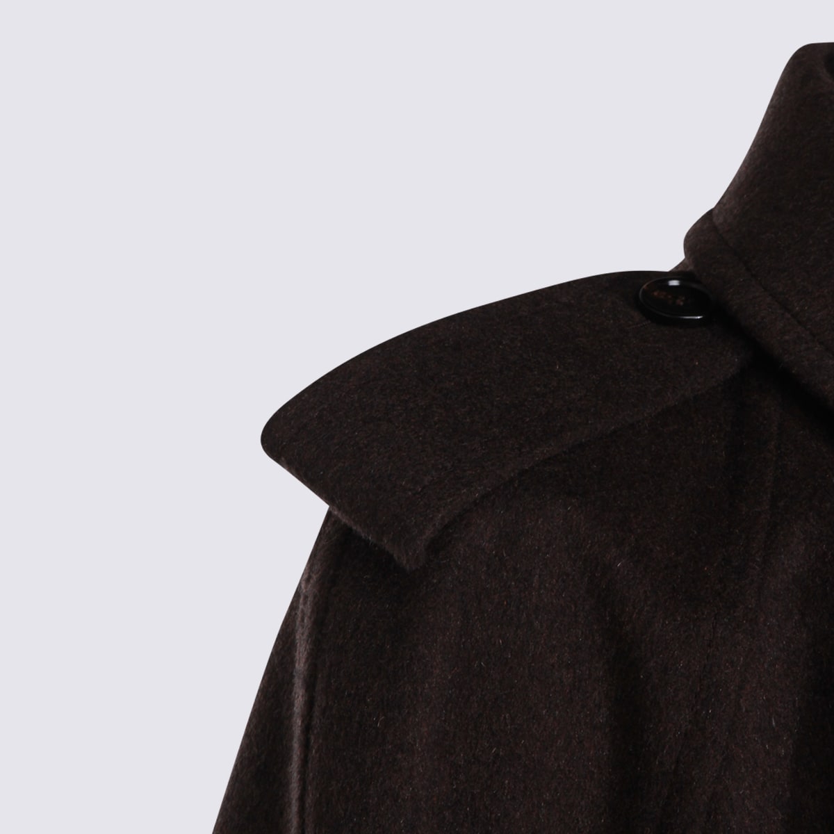 Burberry Black Bellemont Coat In Brown