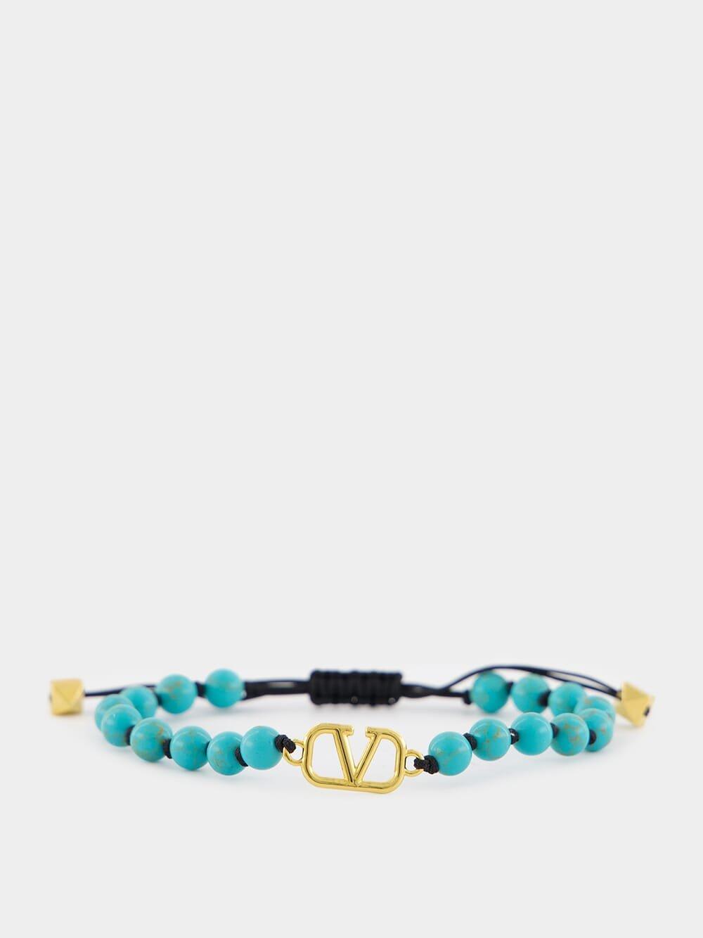 Vlogo Signature Bead Embellishment Bracelet