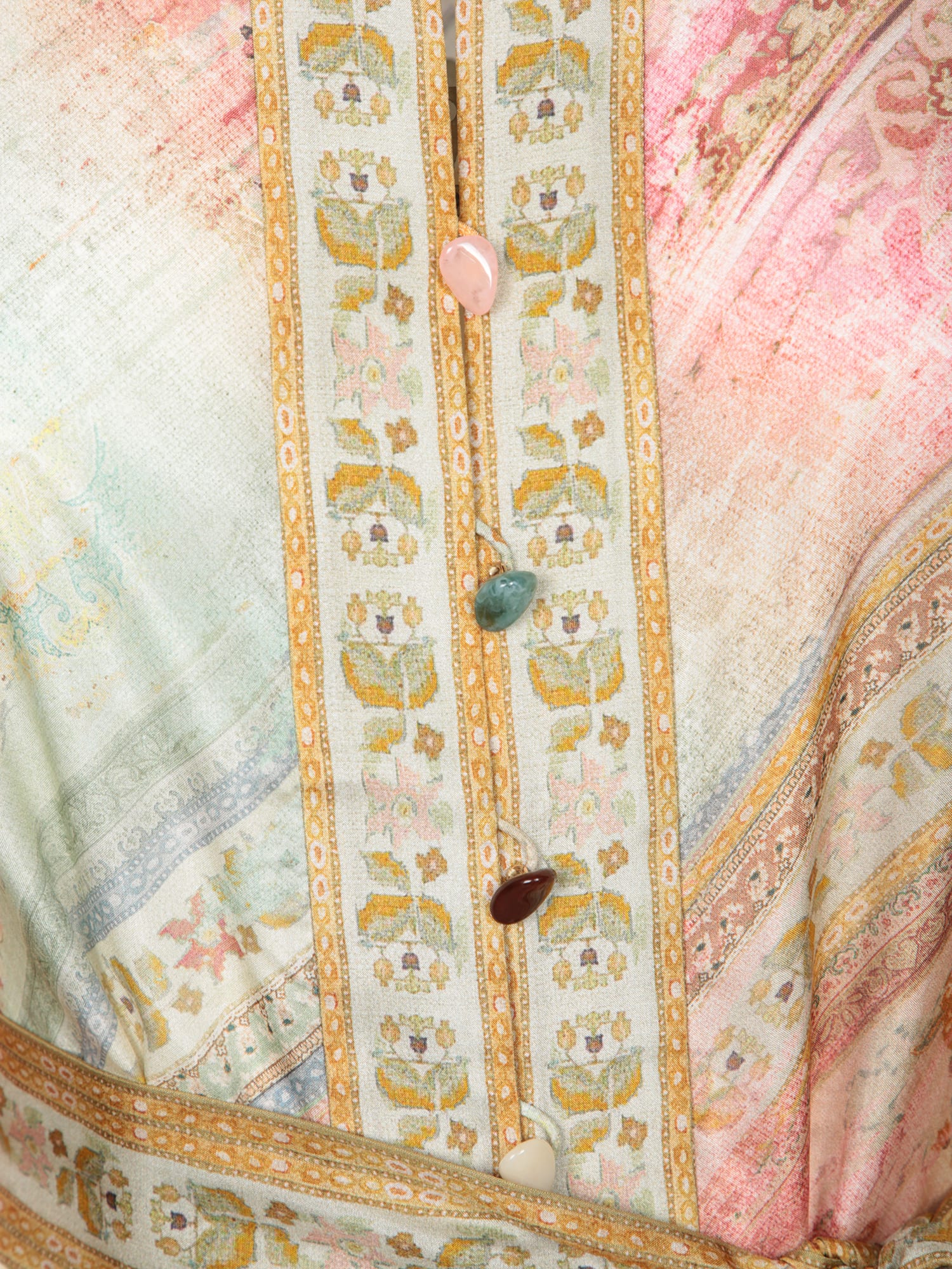 Shop Zimmermann Tallow Midi Multicolor Dress