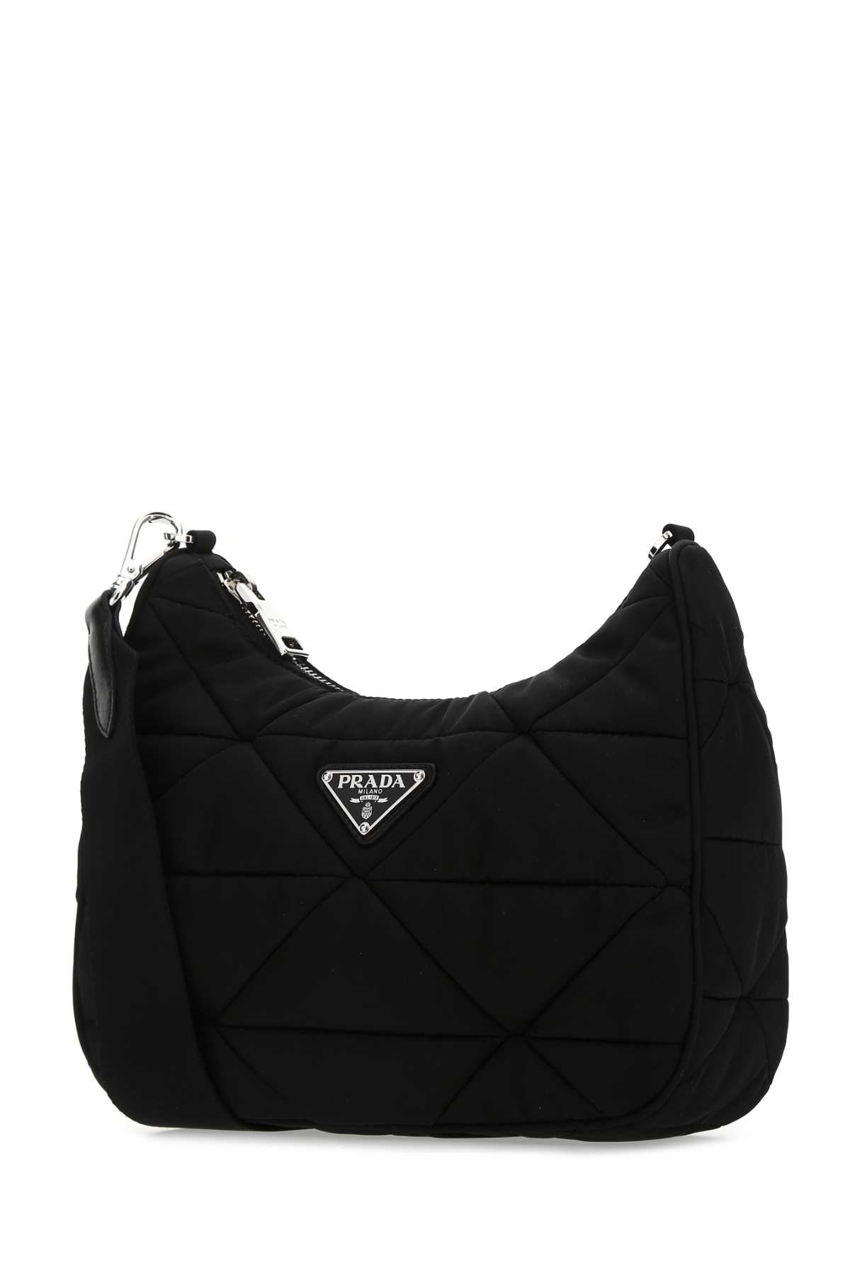 Shop Prada Black Re-nylon Crossbody Bag