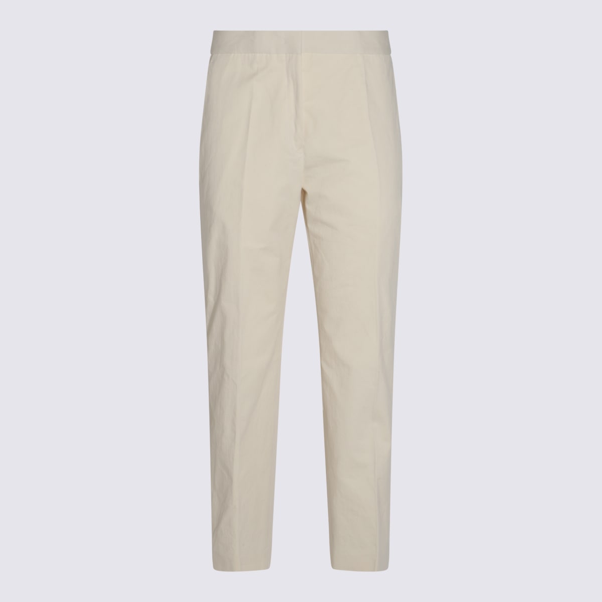 Jil Sander Trousers Back Side Pockets Loops In White