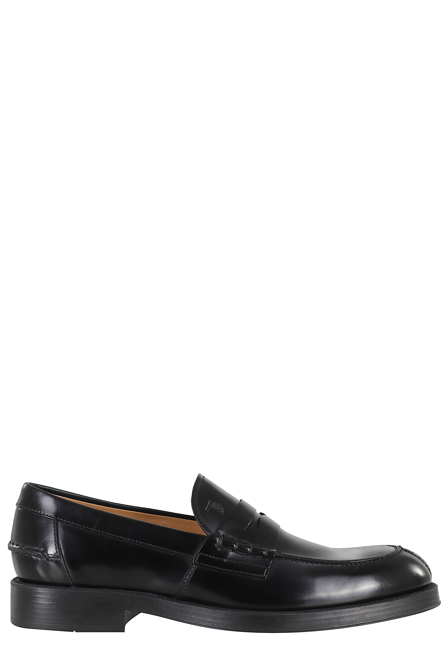 Tod's 75l Con Mascherina E Suola Gommino Formale Loafers In Black