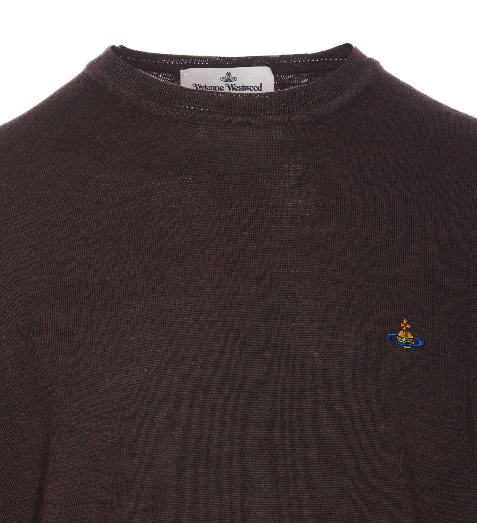 Shop Vivienne Westwood Alex Sweater In Brown