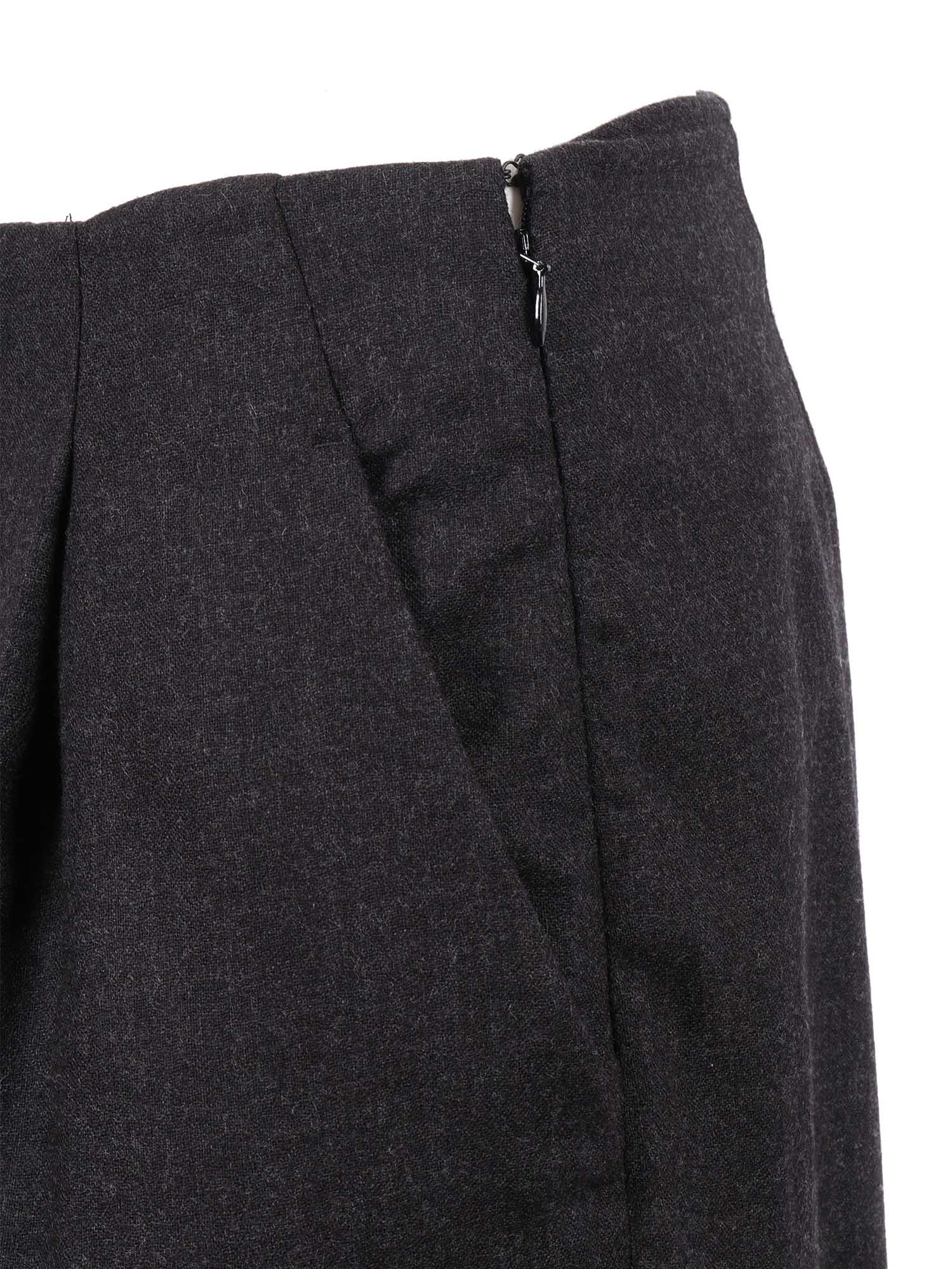 Alberta Ferretti Wide-leg Trousers With High Waist And Pleated Detail In Black