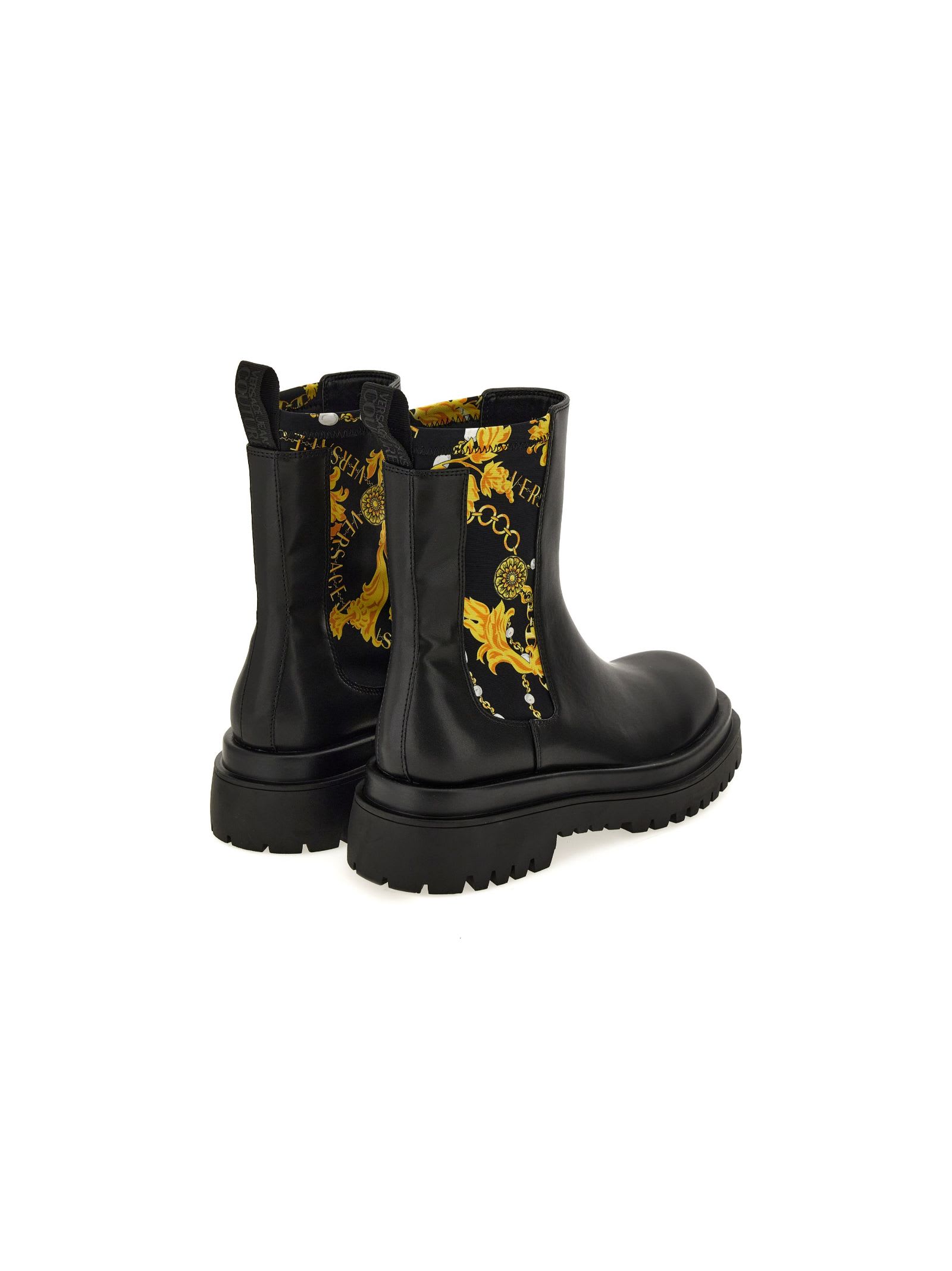 Shop Versace Jeans Couture Black Ankle Boots